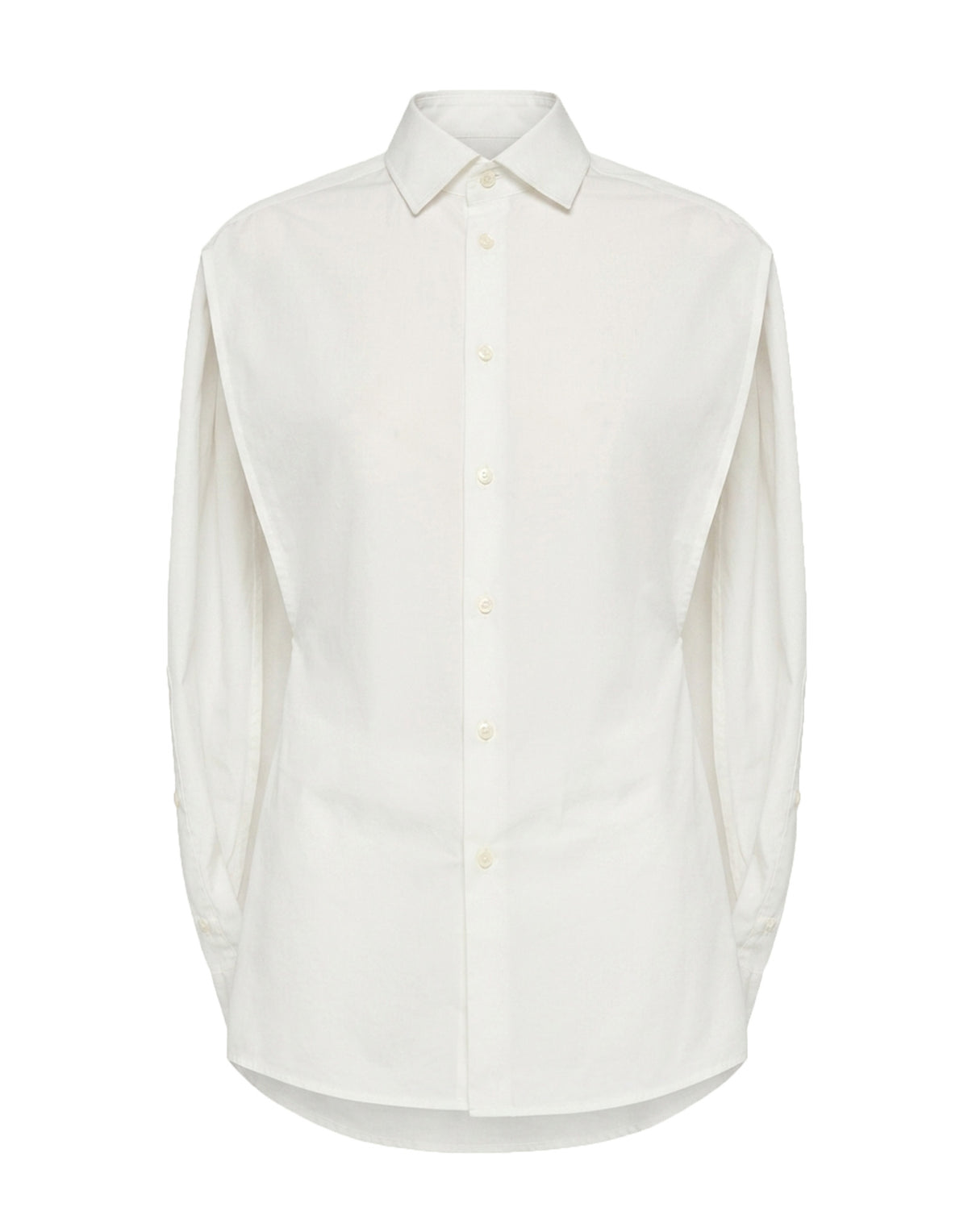 MM6 MAISON MARGIELA Camicia Smanicata in Popeline di Cotone Bianco