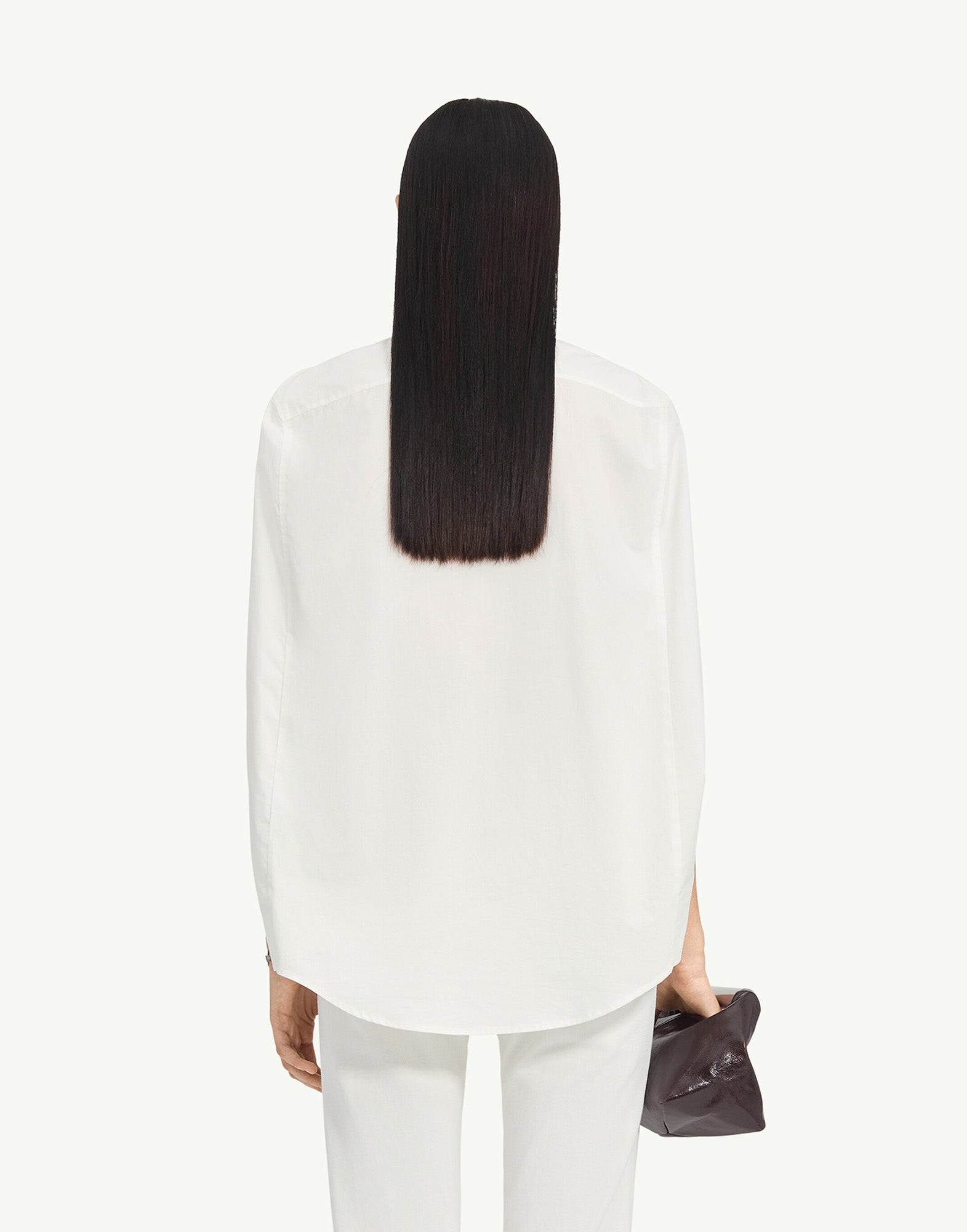MM6 MAISON MARGIELA Camicia Smanicata in Popeline di Cotone Bianco