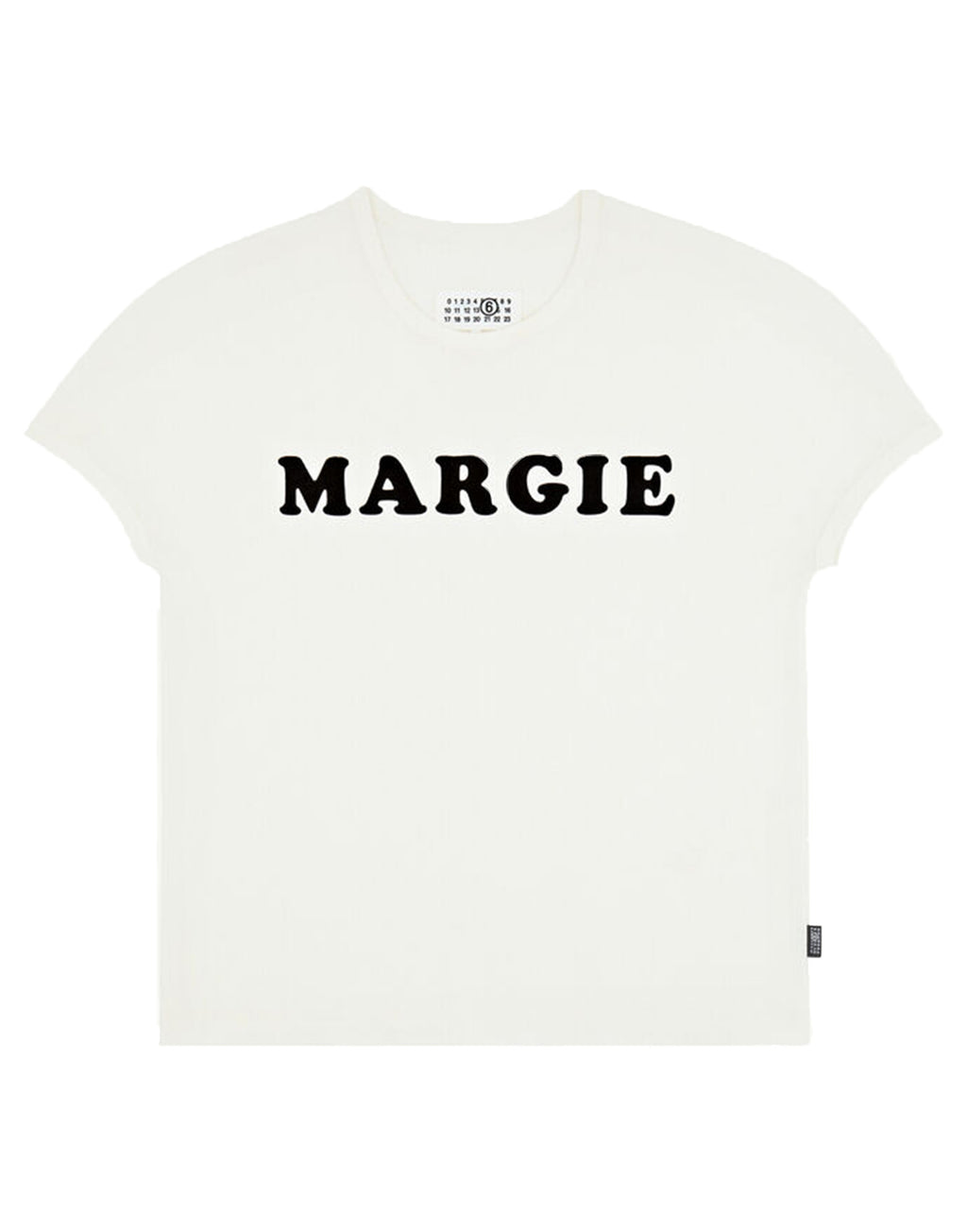 MM6 MAISON MARGIELA T-Shirt in Jersey di Cotone "Margie" Bianca