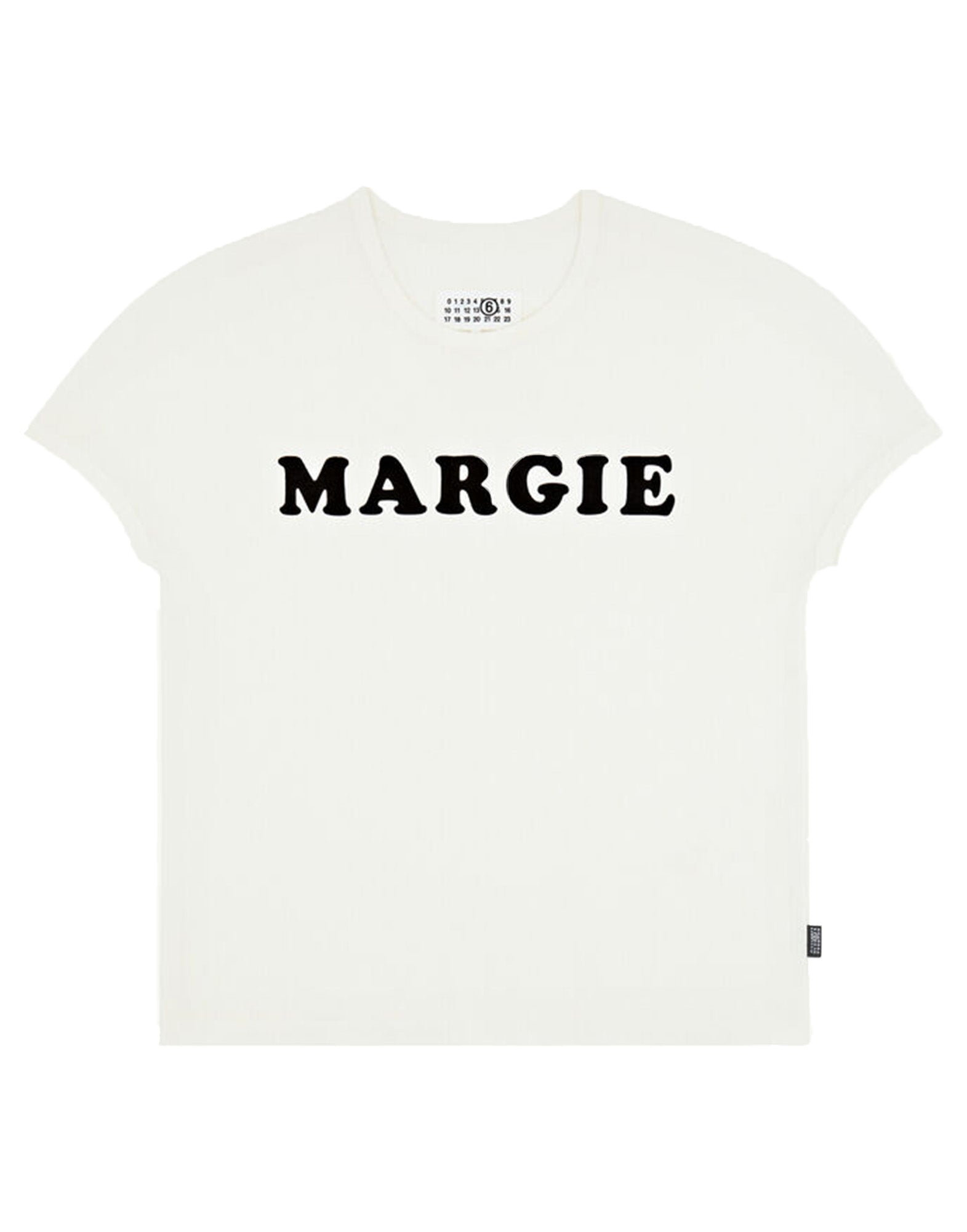 MM6 MAISON MARGIELA T-Shirt in Jersey di Cotone "Margie" Bianca