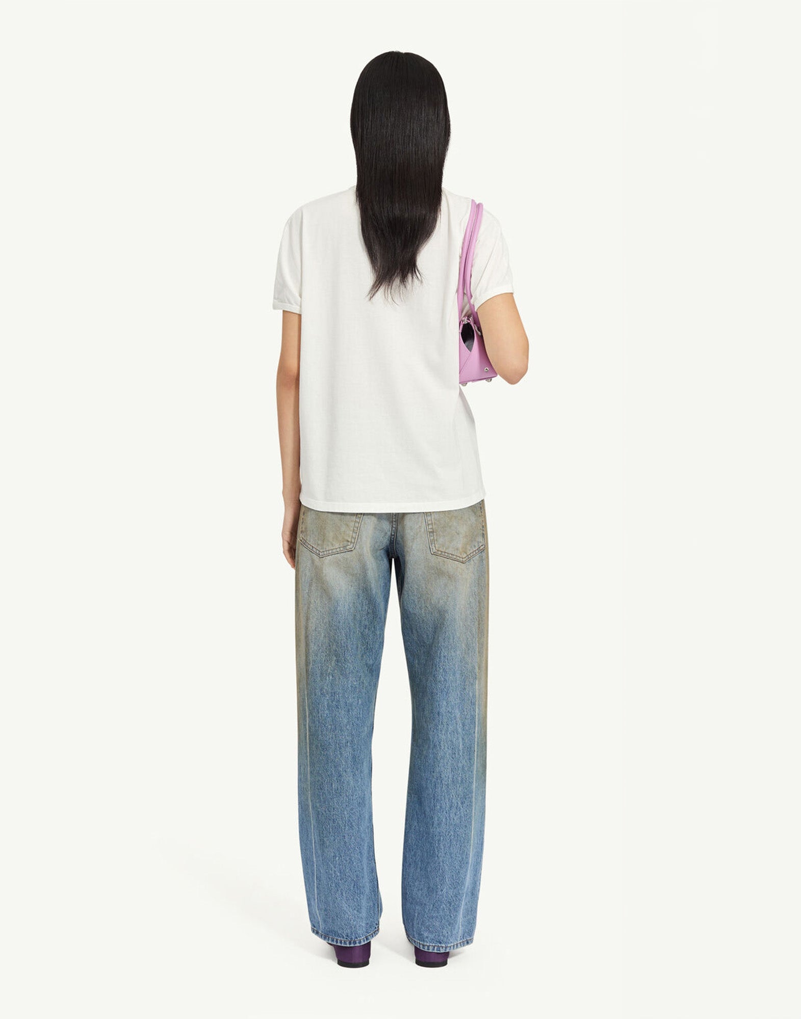 MM6 MAISON MARGIELA T-Shirt in Jersey di Cotone "Margie" Bianca