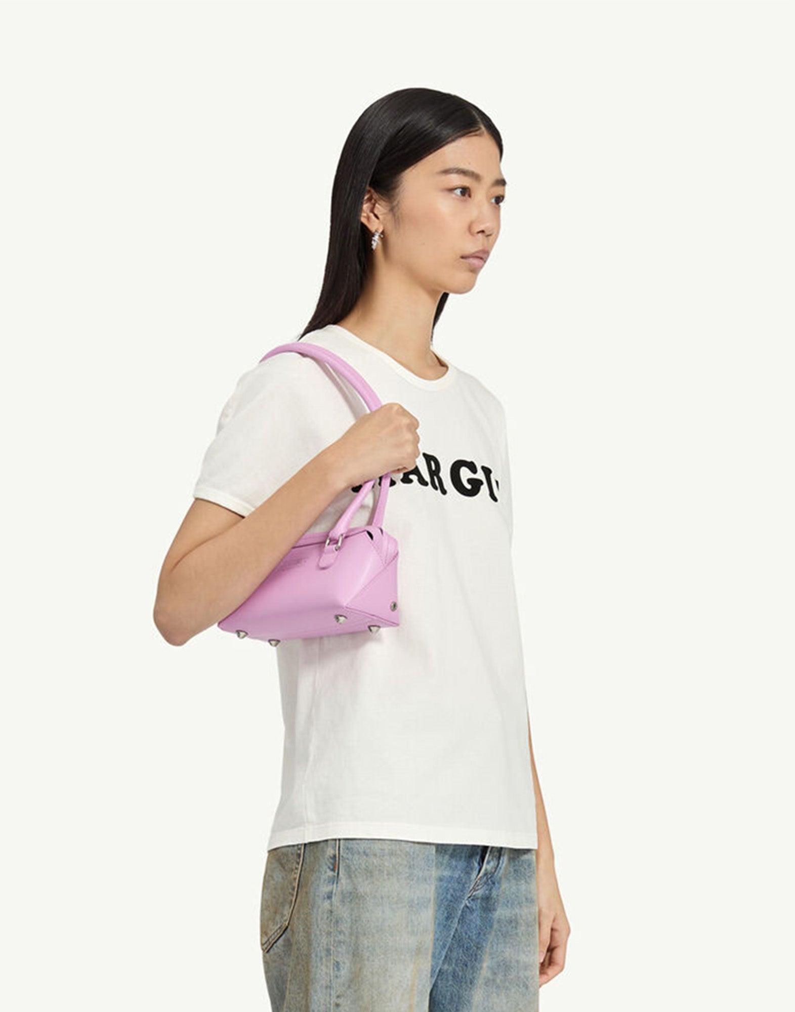 MM6 MAISON MARGIELA T-Shirt in Jersey di Cotone "Margie" Bianca
