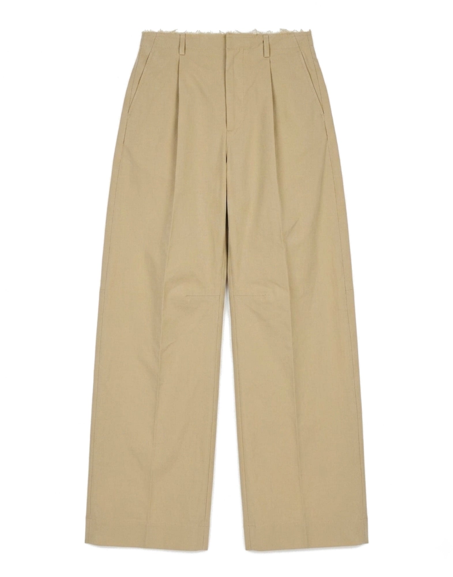 MM6 MAISON MARGIELA Pantaloni in Cotone Nylon a Gamba Ampia Beige