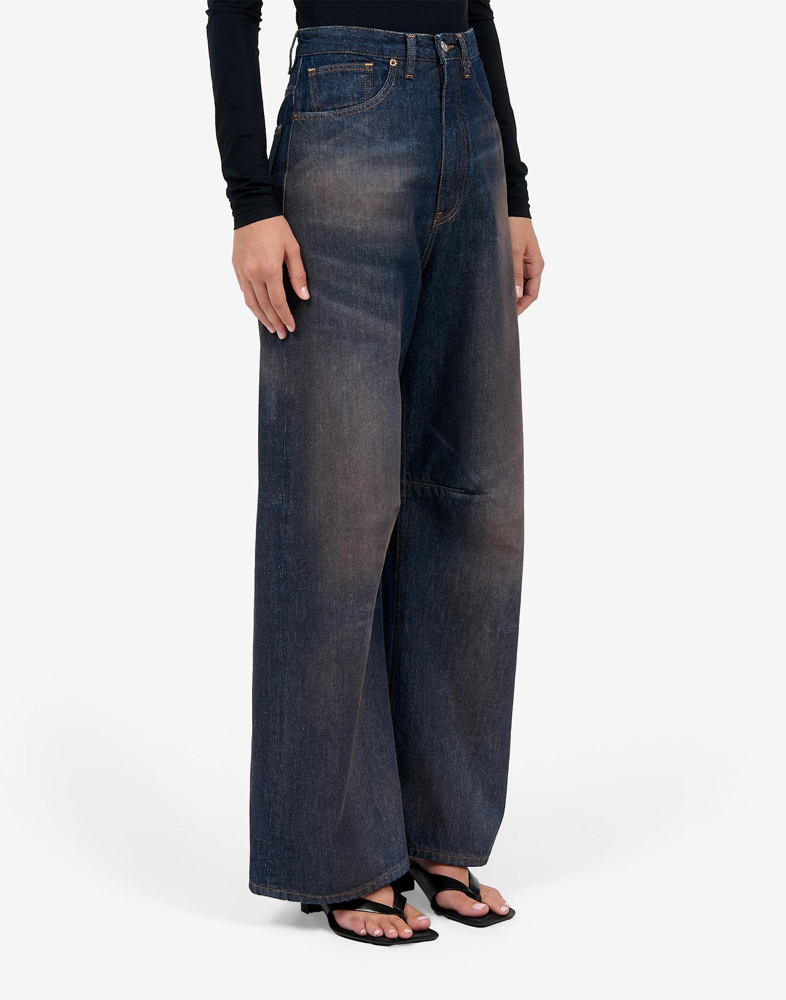 MM6 MAISON MARGIELA Jeans 5 Tasche in Denim Blu