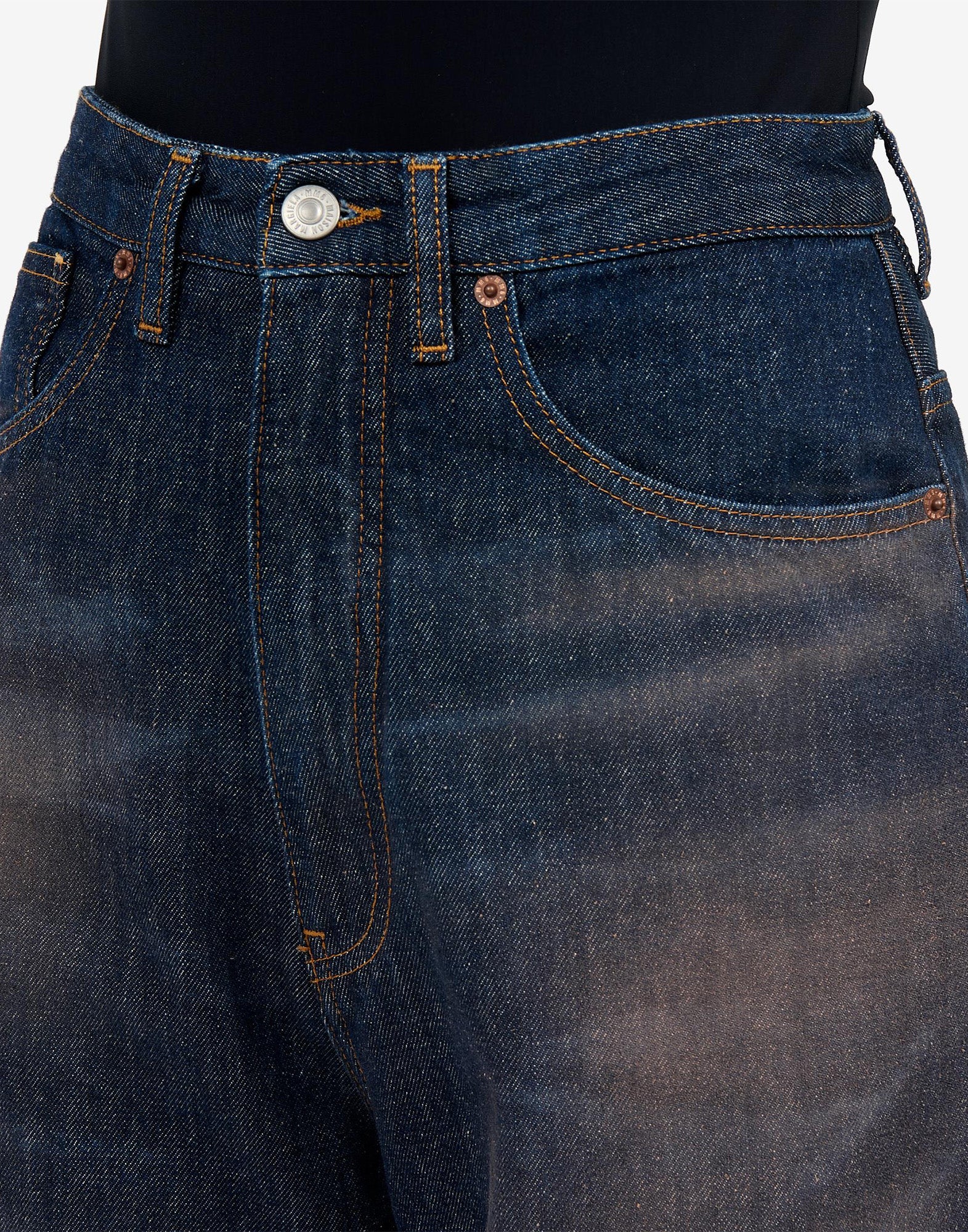 MM6 MAISON MARGIELA Jeans 5 Tasche in Denim Blu