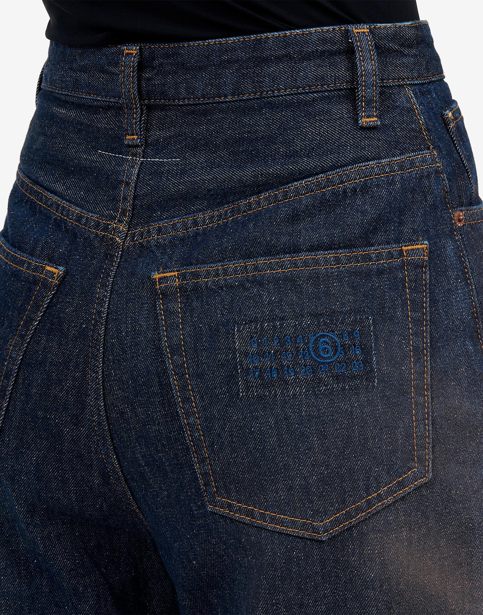 MM6 MAISON MARGIELA Jeans 5 Tasche in Denim Blu