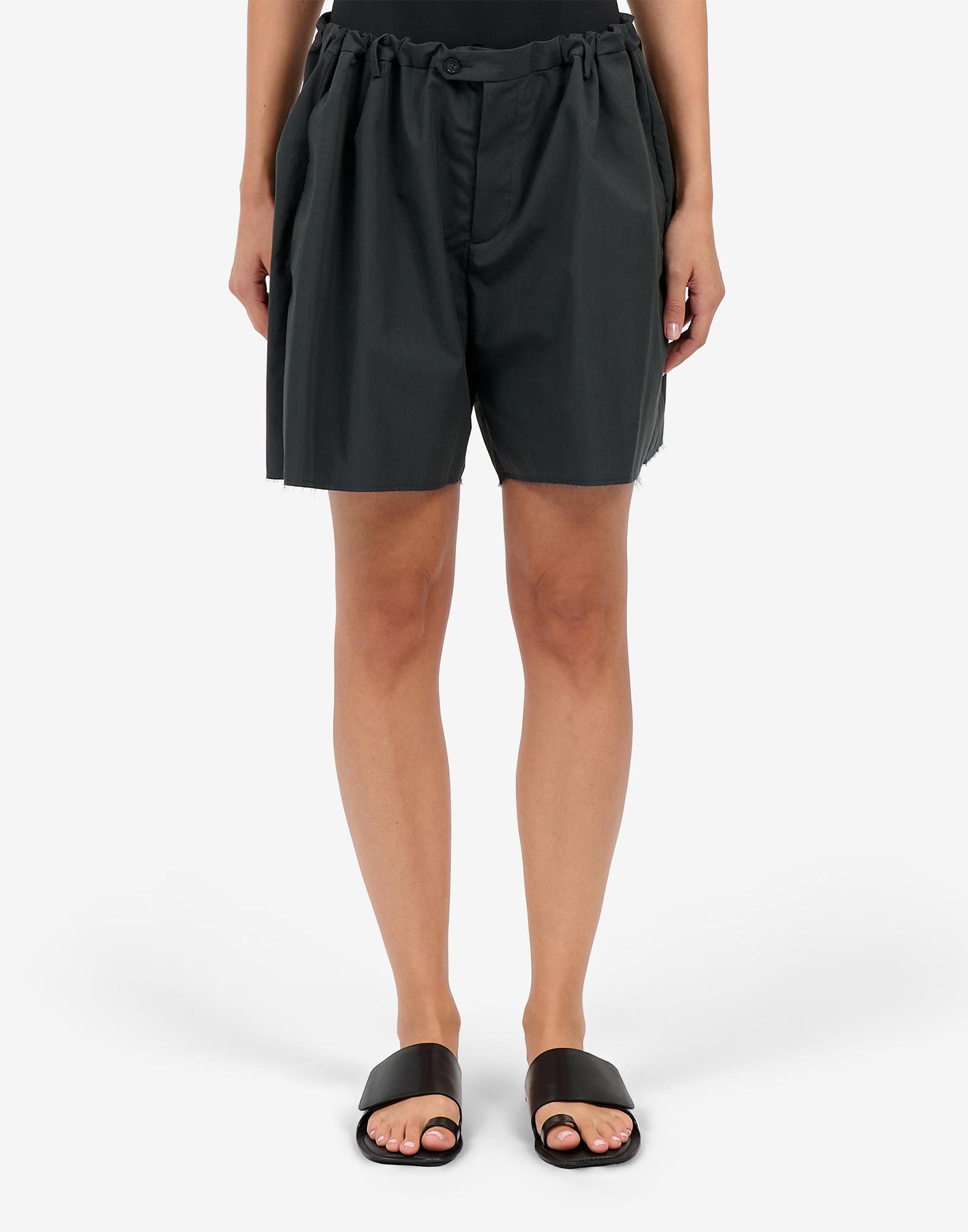 MM6 MAISON MARGIELA Bermuda in Cotone Nylon Antracite