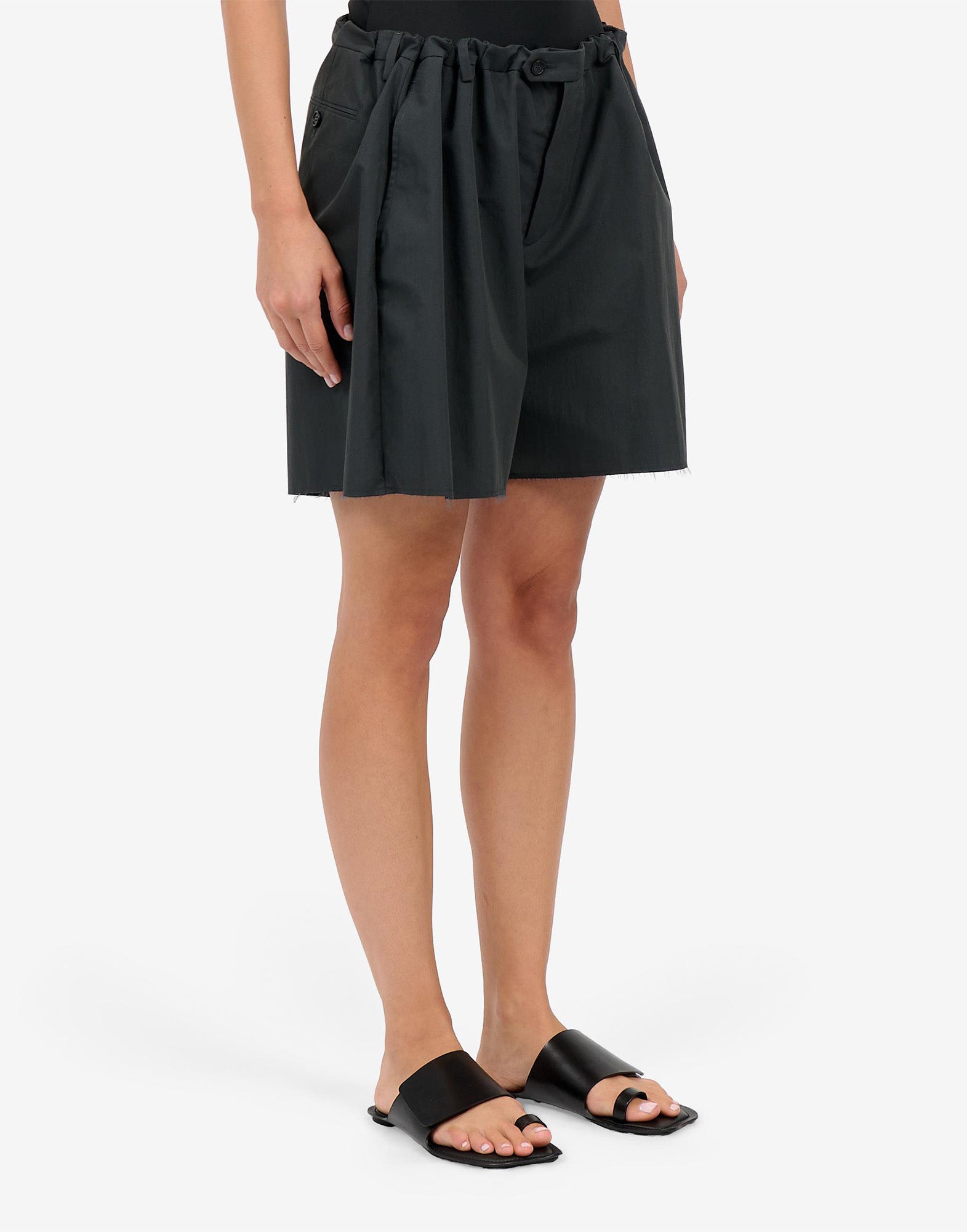 MM6 MAISON MARGIELA Bermuda in Cotone Nylon Antracite