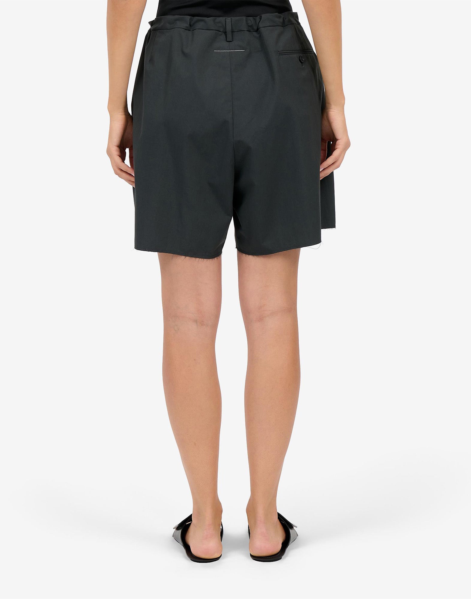 MM6 MAISON MARGIELA Bermuda in Cotone Nylon Antracite