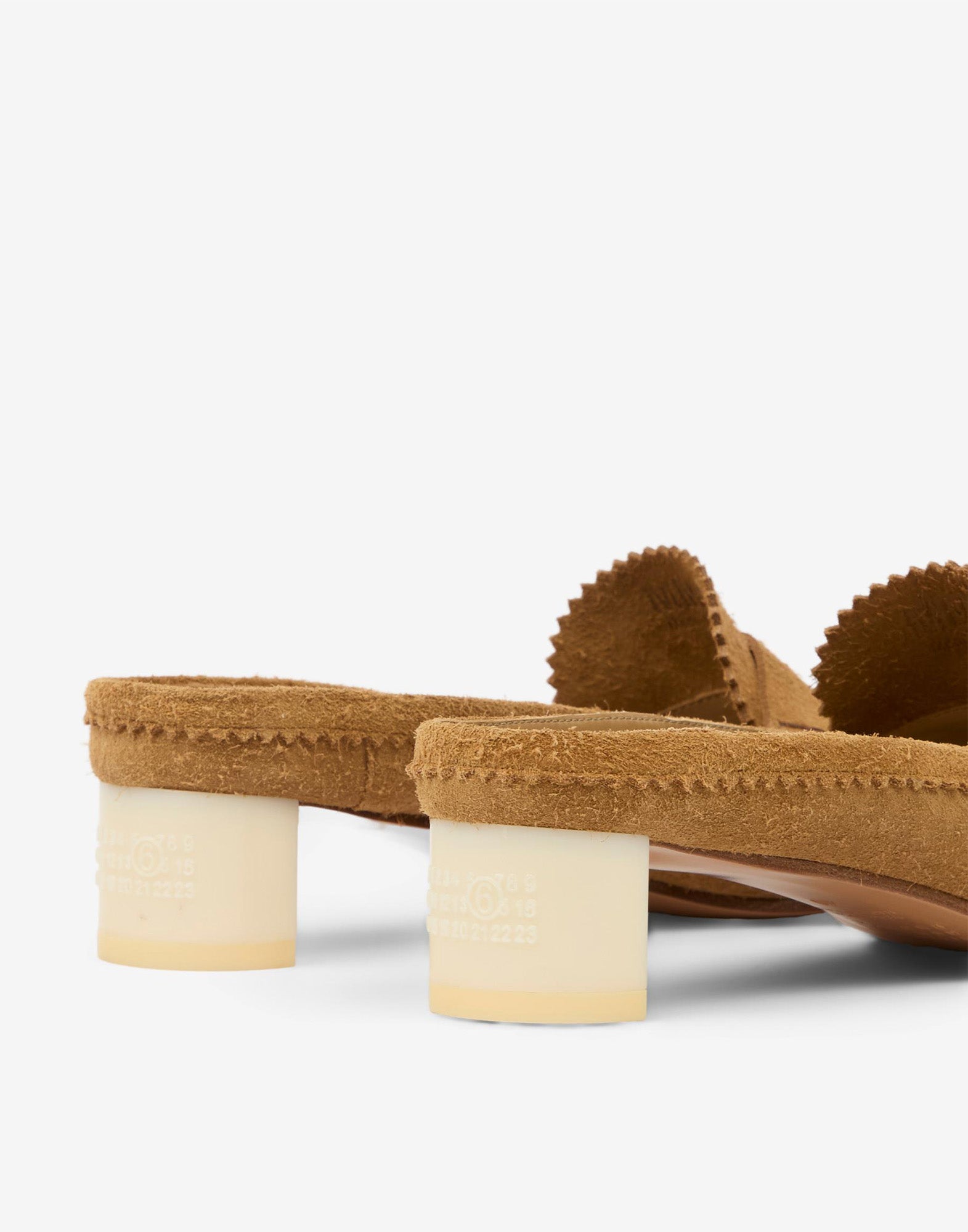 MM6 MAISON MARGIELA Mocassini Sabot in Crosta di Vitello con Penny Strap