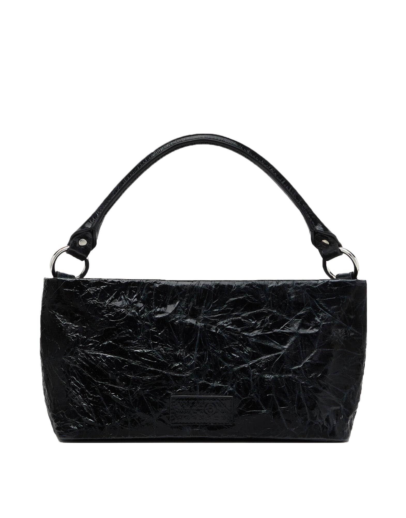 MM6 MAISON MARGIELA Hobo Bag Numeric in Pelle Stropicciata