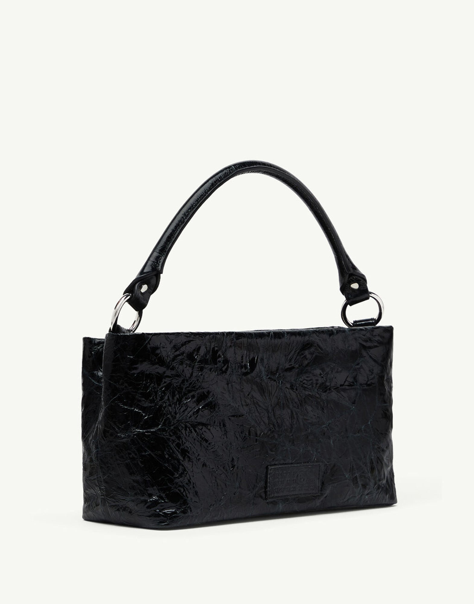 MM6 MAISON MARGIELA Hobo Bag Numeric in Pelle Stropicciata