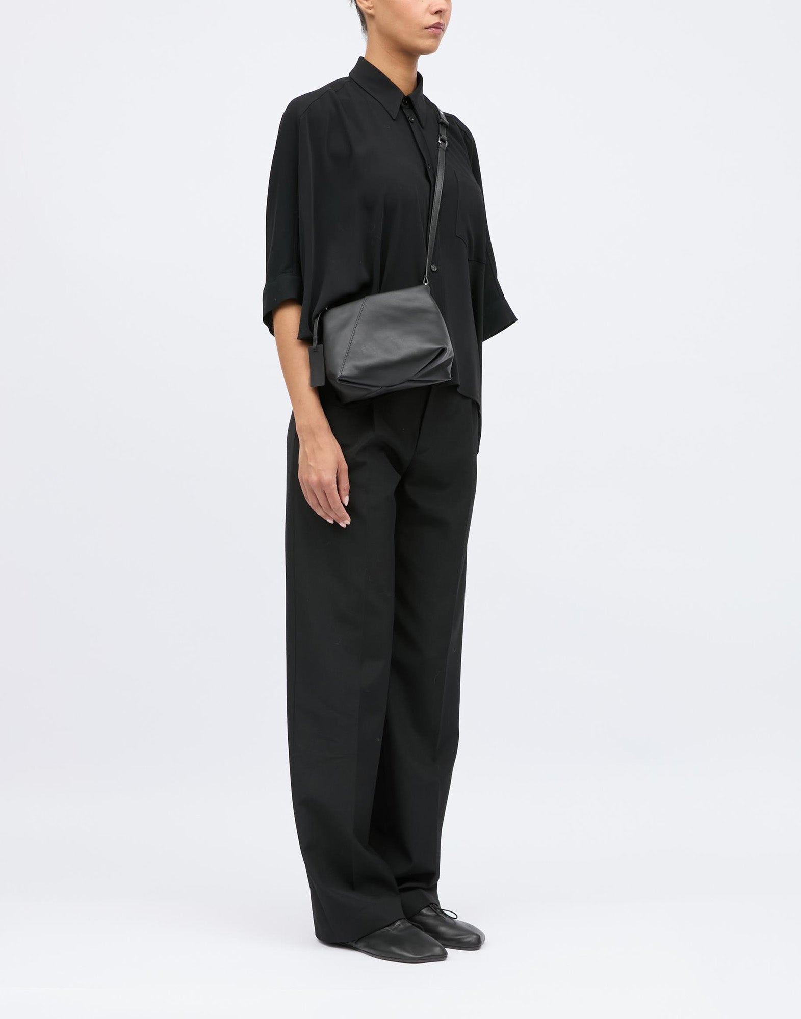 MM6 MAISON MARGIELA Borsa a Tracolla Japanese in Pelle Nera