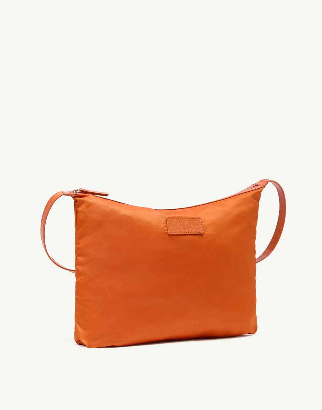 MM6 MAISON MARGIELA Numeric Crossbody Bag in Nylon Orange Tiger