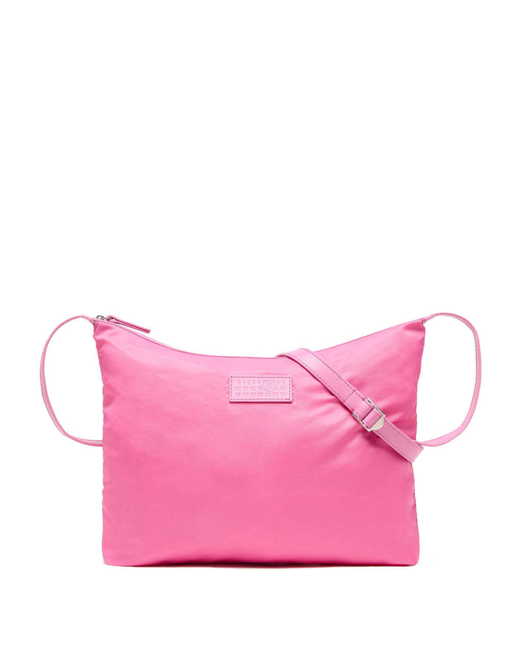 MM6 MAISON MARGIELA Numeric Crossbody Bag in Nylon Carmine Rose