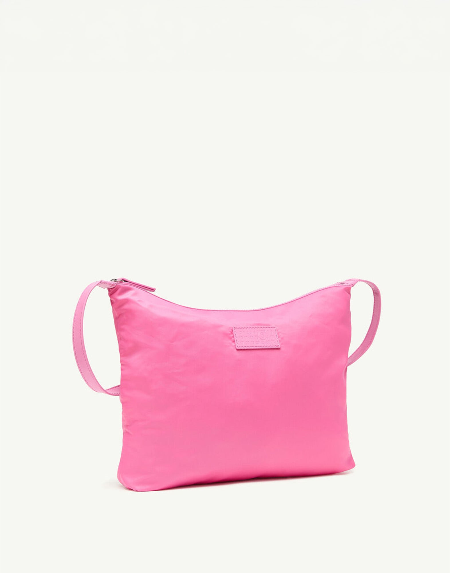 MM6 MAISON MARGIELA Numeric Crossbody Bag in Nylon Carmine Rose