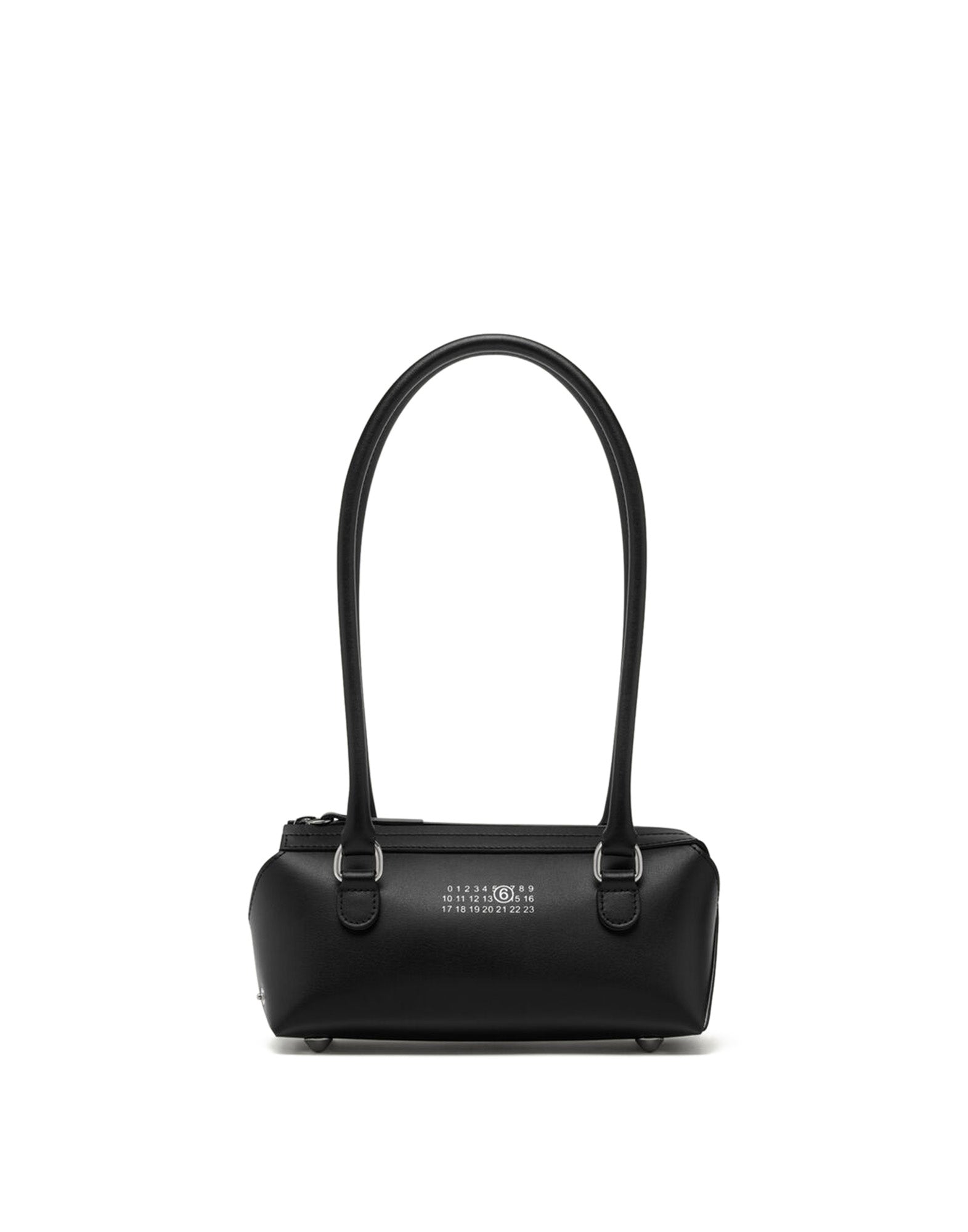 MM6 MAISON MARGIELA Bauletto Shoulder Bag in Pelle Liscia Black