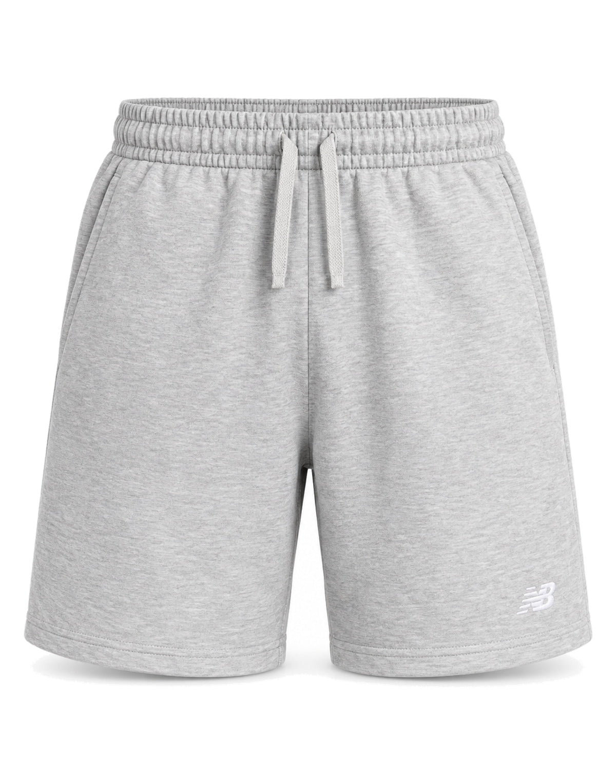 NEW BALANCE Bermuda Sport Essentials in French Terry Grigio Mélange
