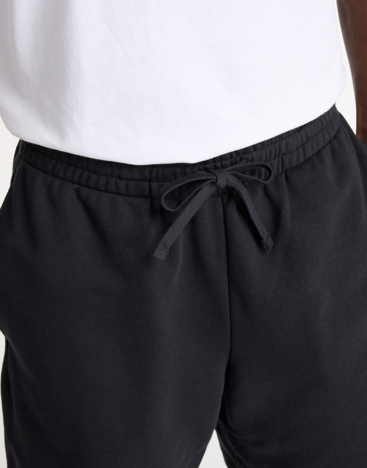 NEW BALANCE Bermuda Sport Essentials in French Terry Nero