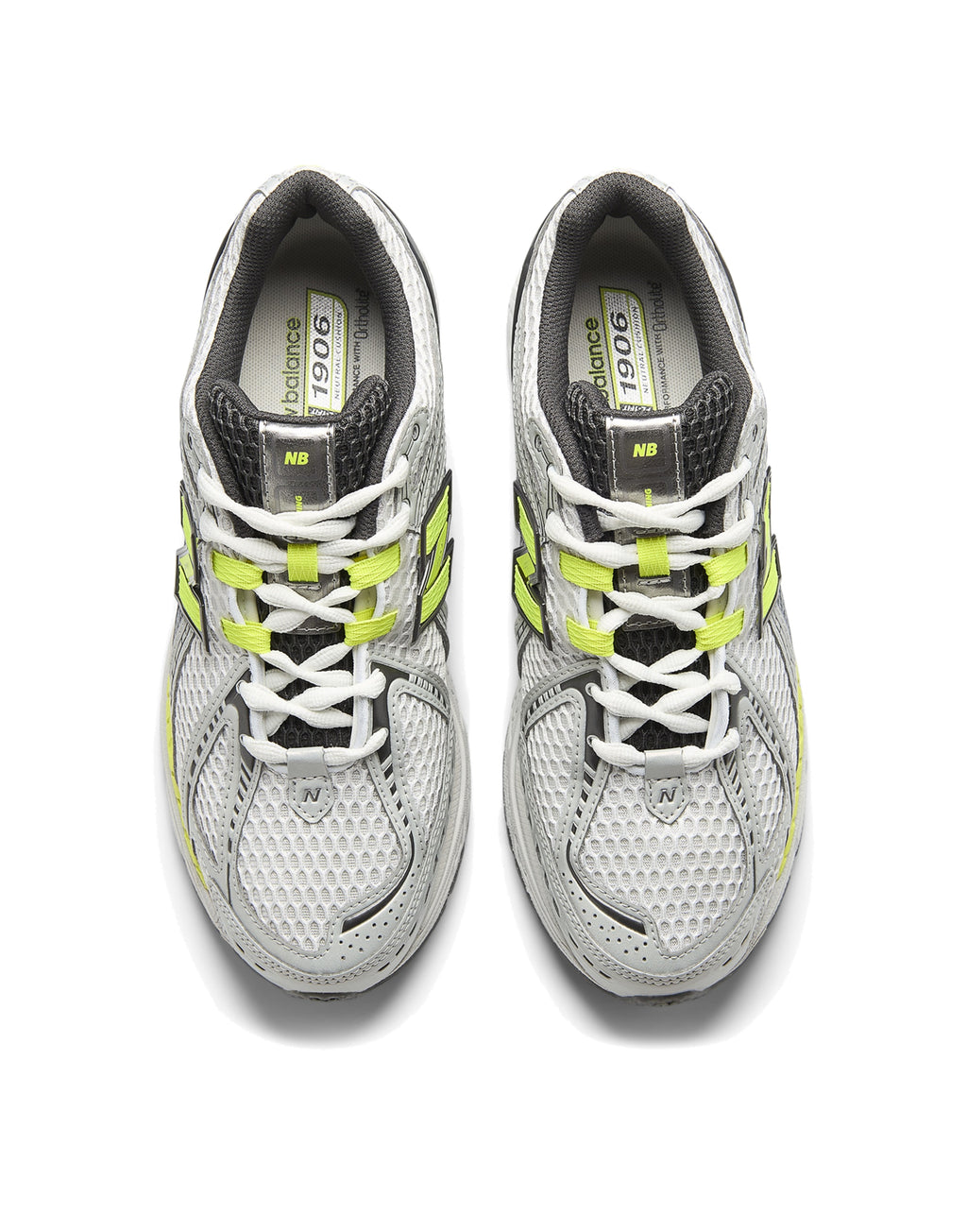NEW BALANCE Sneakers 1906 Grigio e Verde Lime