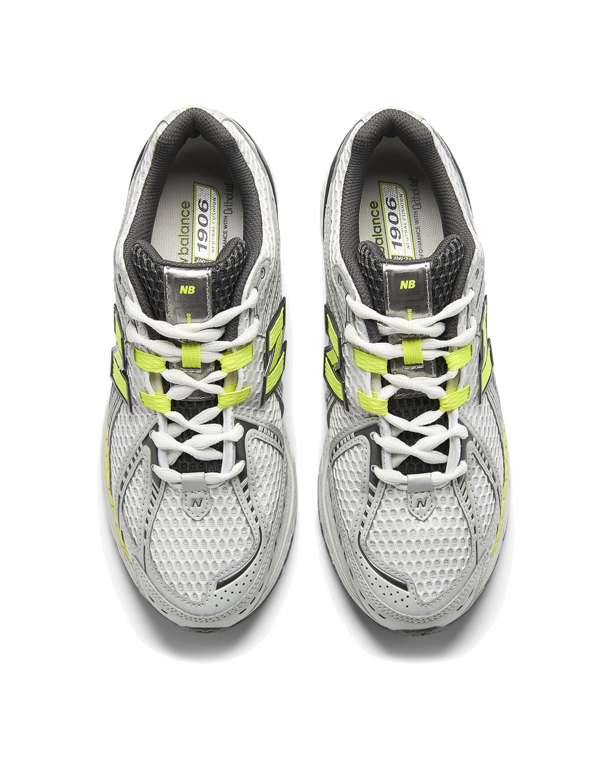 NEW BALANCE Sneakers 1906 Grigio e Verde Lime