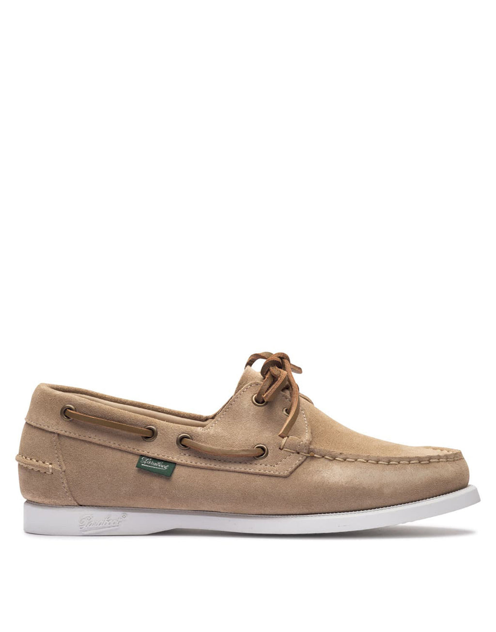 PARABOOT Barth Mocassini Barca in Pelle Scamosciata Beige