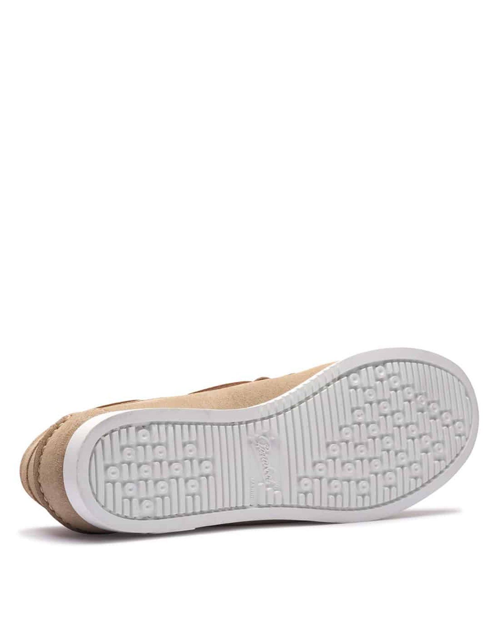PARABOOT Barth Mocassini Barca in Pelle Scamosciata Beige