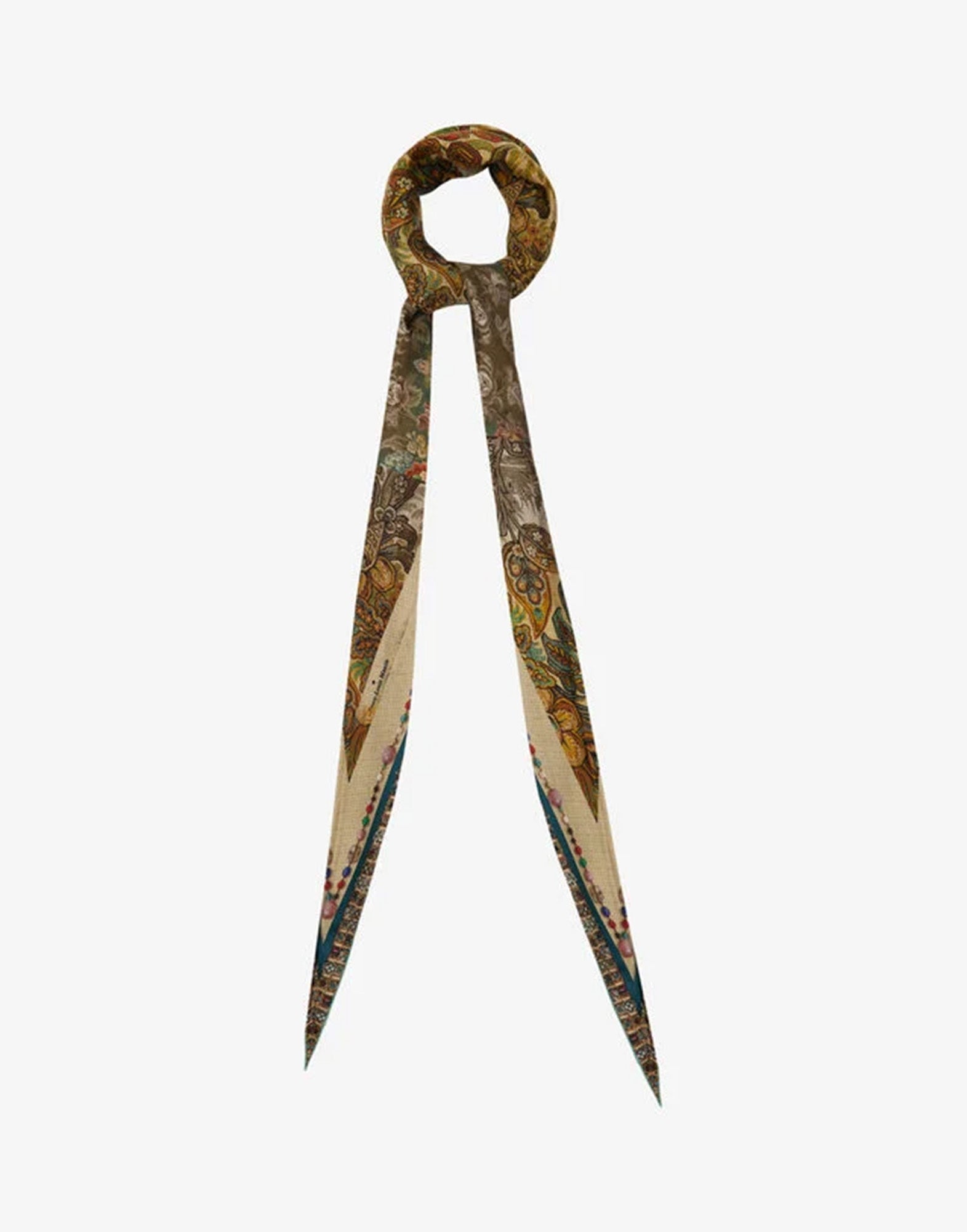 PIERRE-LOUIS MASCIA Sciarpa in Seta con Stampa Giardino Botanico