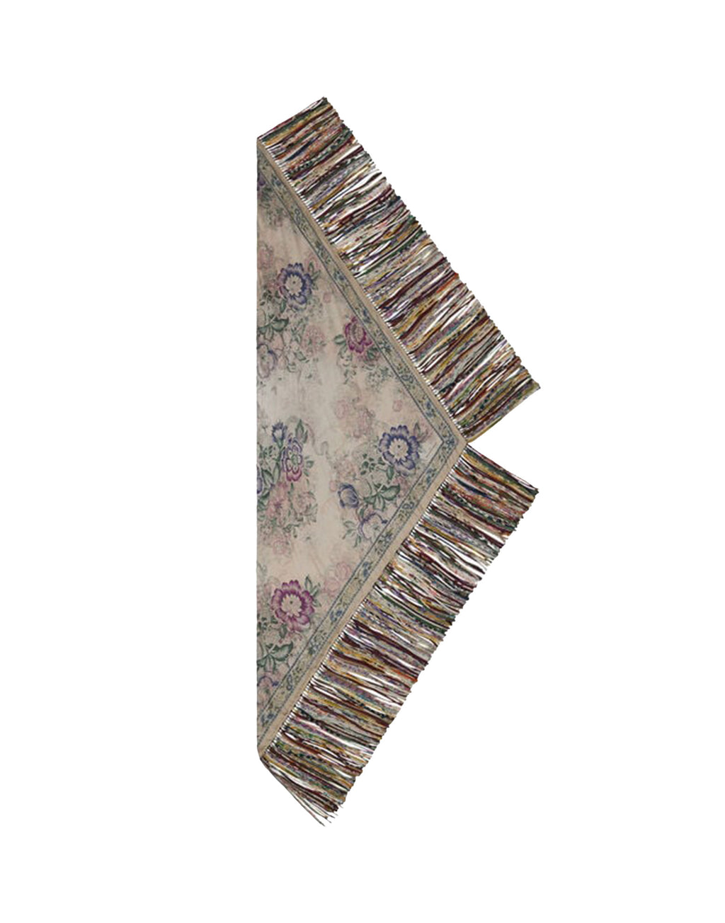 PIERRE-LOUIS MASCIA Scialle in Seta con Stampa Cenere Rosata