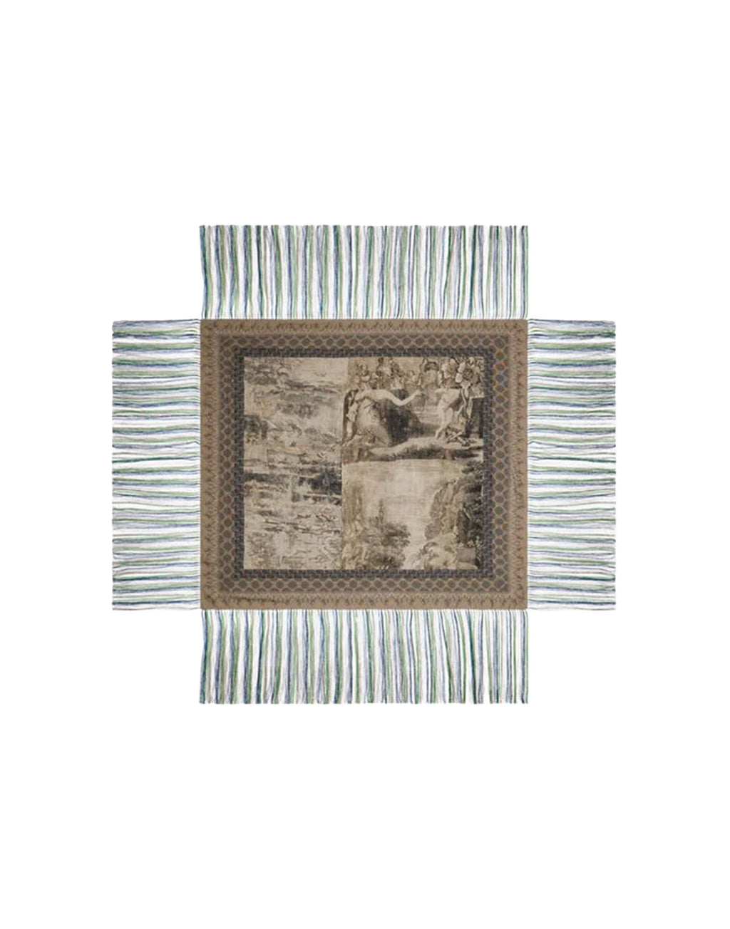 PIERRE-LOUIS MASCIA Scialle in Seta con Stampa Nebbia