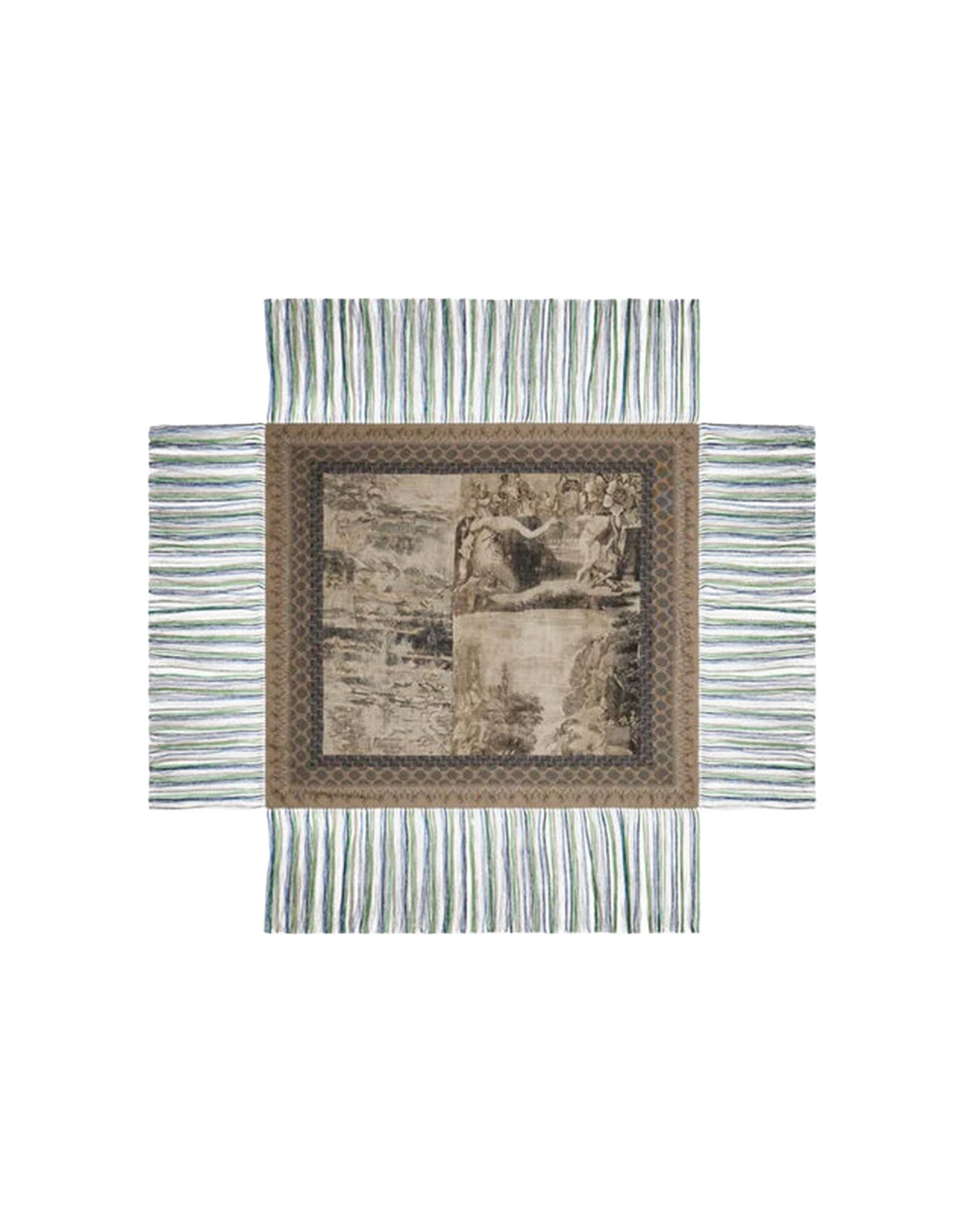 PIERRE-LOUIS MASCIA Scialle in Seta con Stampa Nebbia