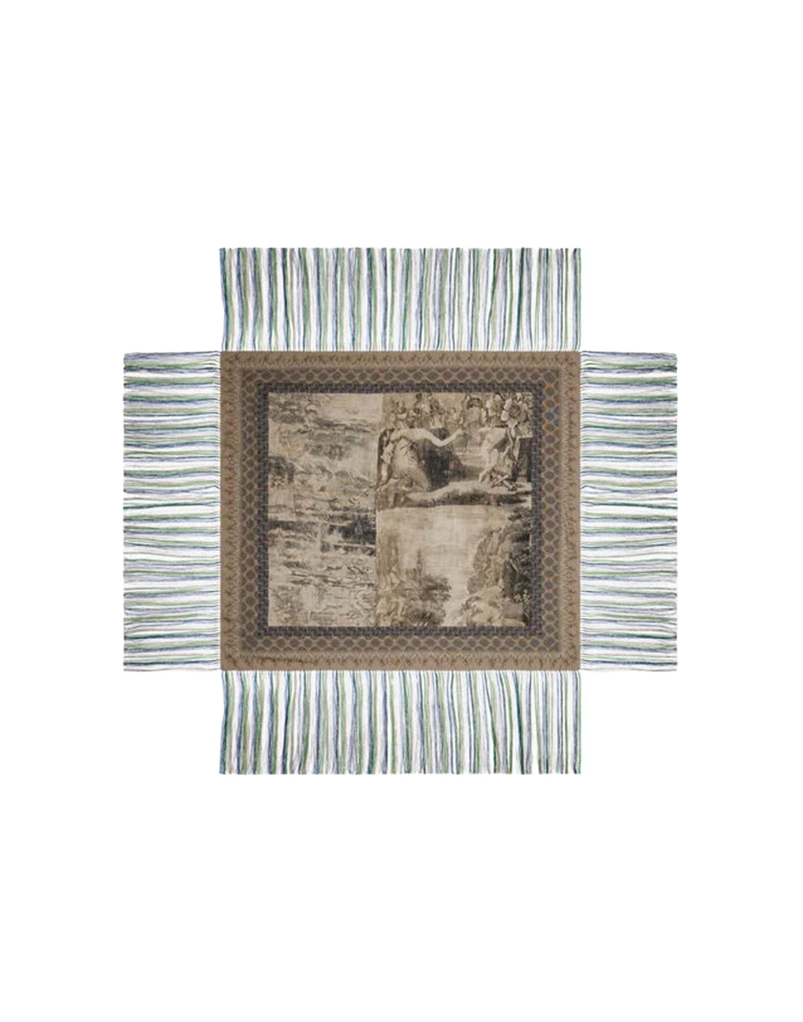 PIERRE-LOUIS MASCIA Scialle in Seta con Stampa Nebbia