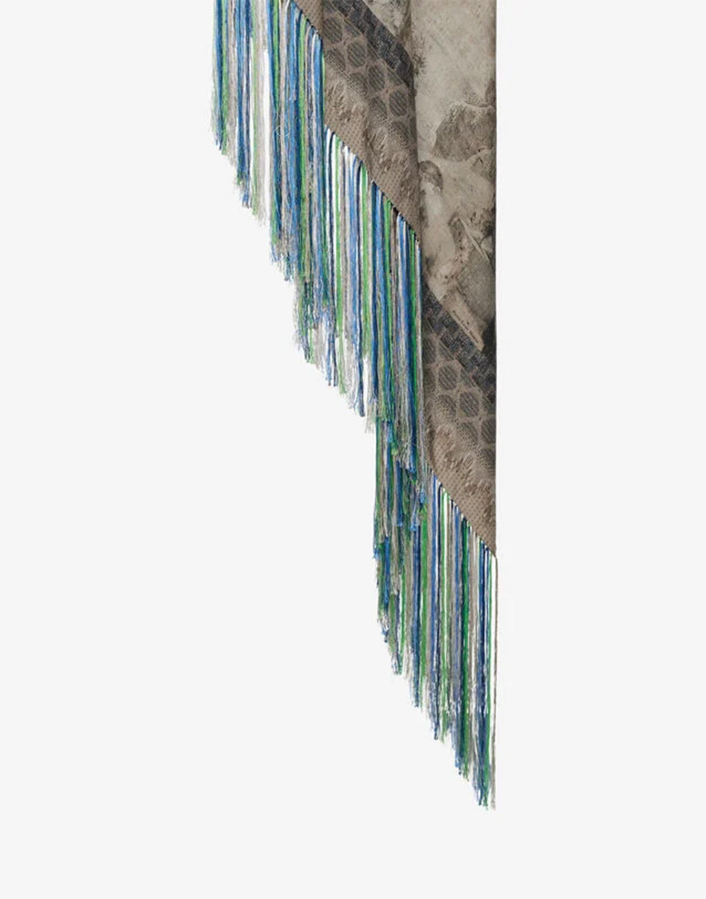 PIERRE-LOUIS MASCIA Scialle in Seta con Stampa Nebbia