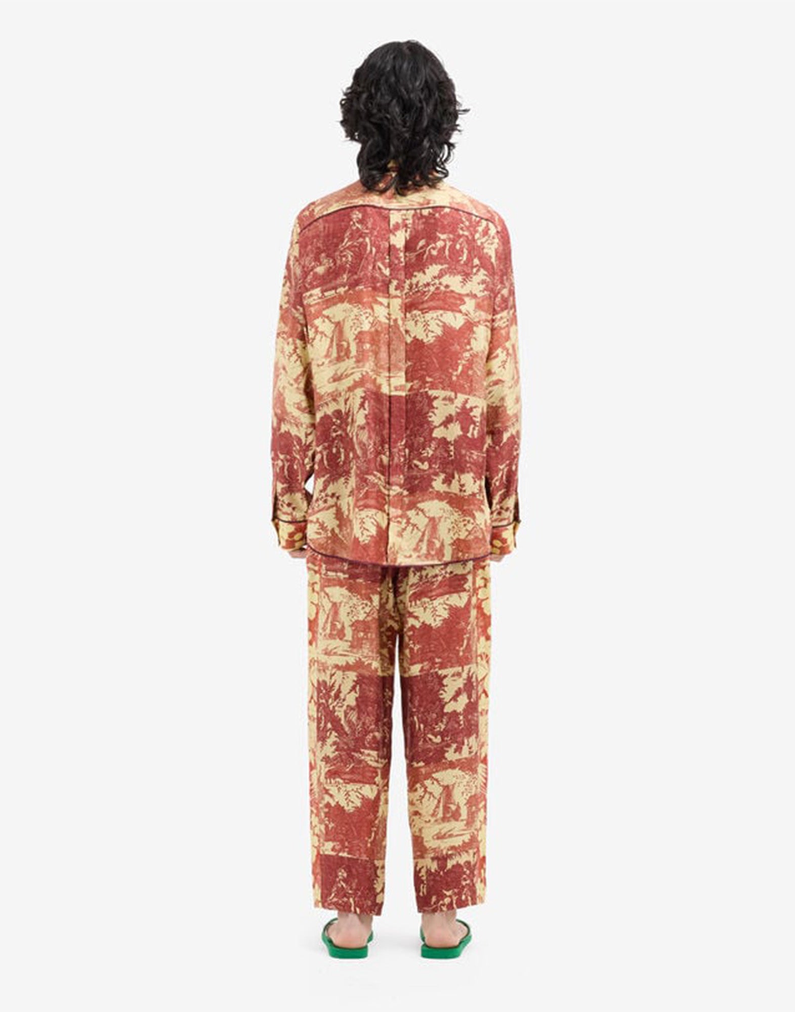 PIERRE-LOUIS MASCIA Camicia in Seta Stampa Barocco