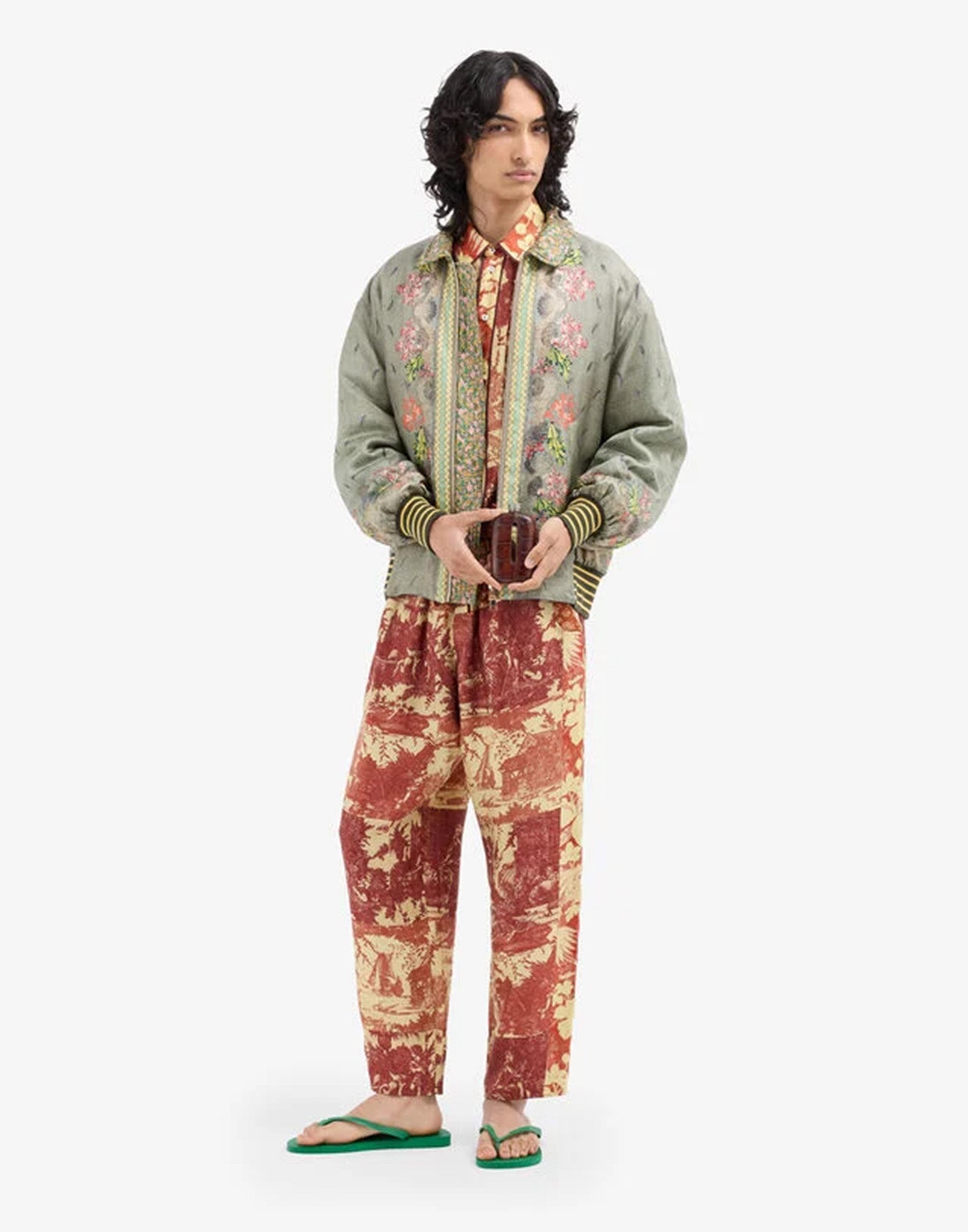 PIERRE-LOUIS MASCIA Camicia in Seta Stampa Barocco