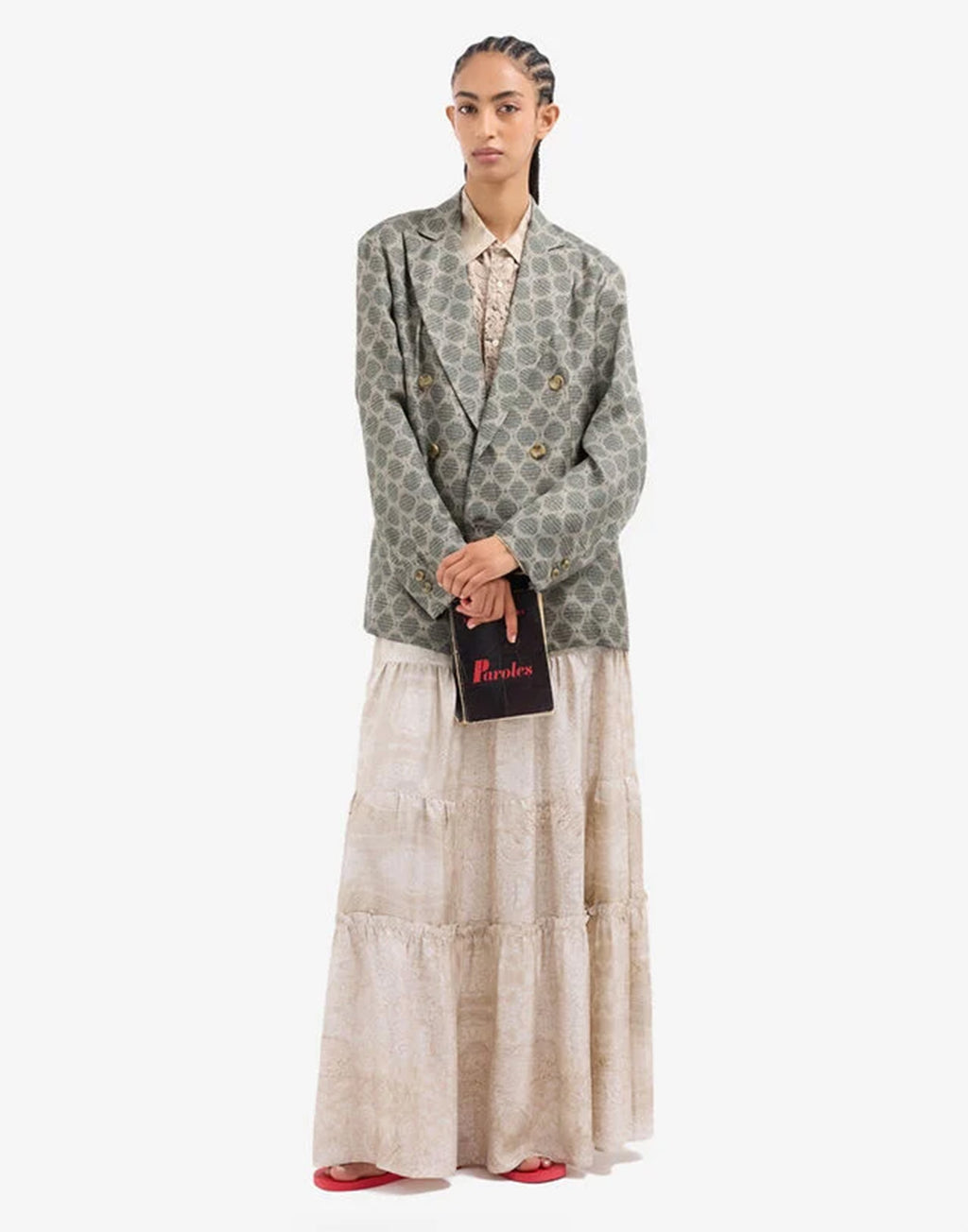 PIERRE-LOUIS MASCIA Camicia in Seta Stampa Macramè