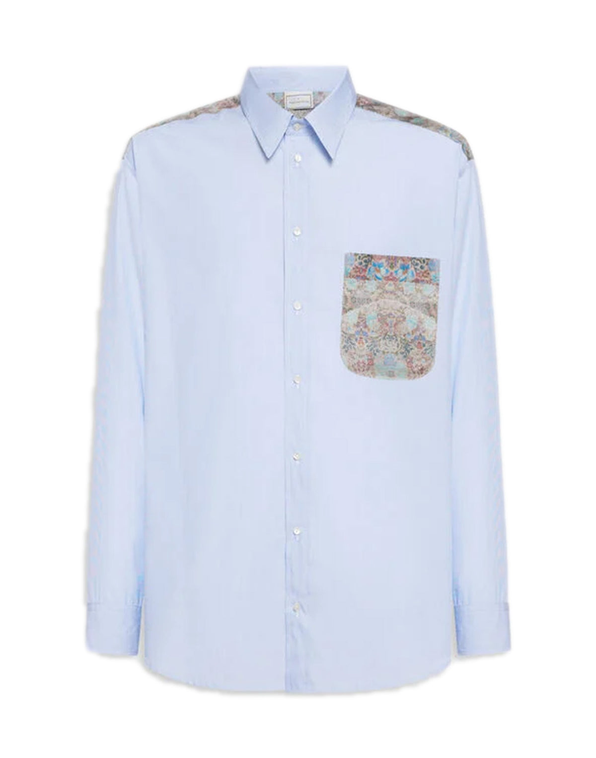 PIERRE-LOUIS MASCIA Camicia in Cotone e Seta Stampa Arazzo