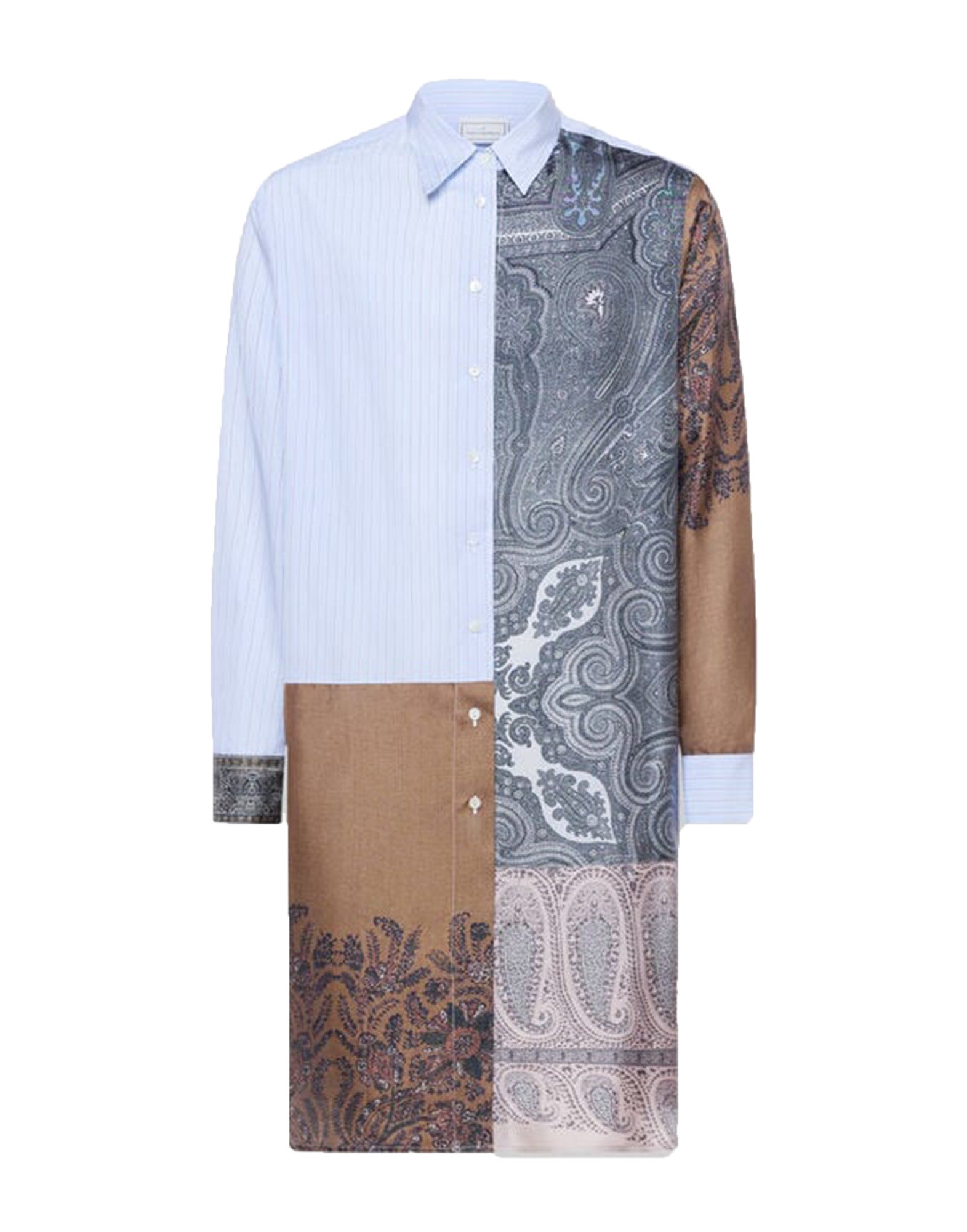 PIERRE-LOUIS MASCIA Chemisiser in Cotone e Seta Stampa Corallo Antico