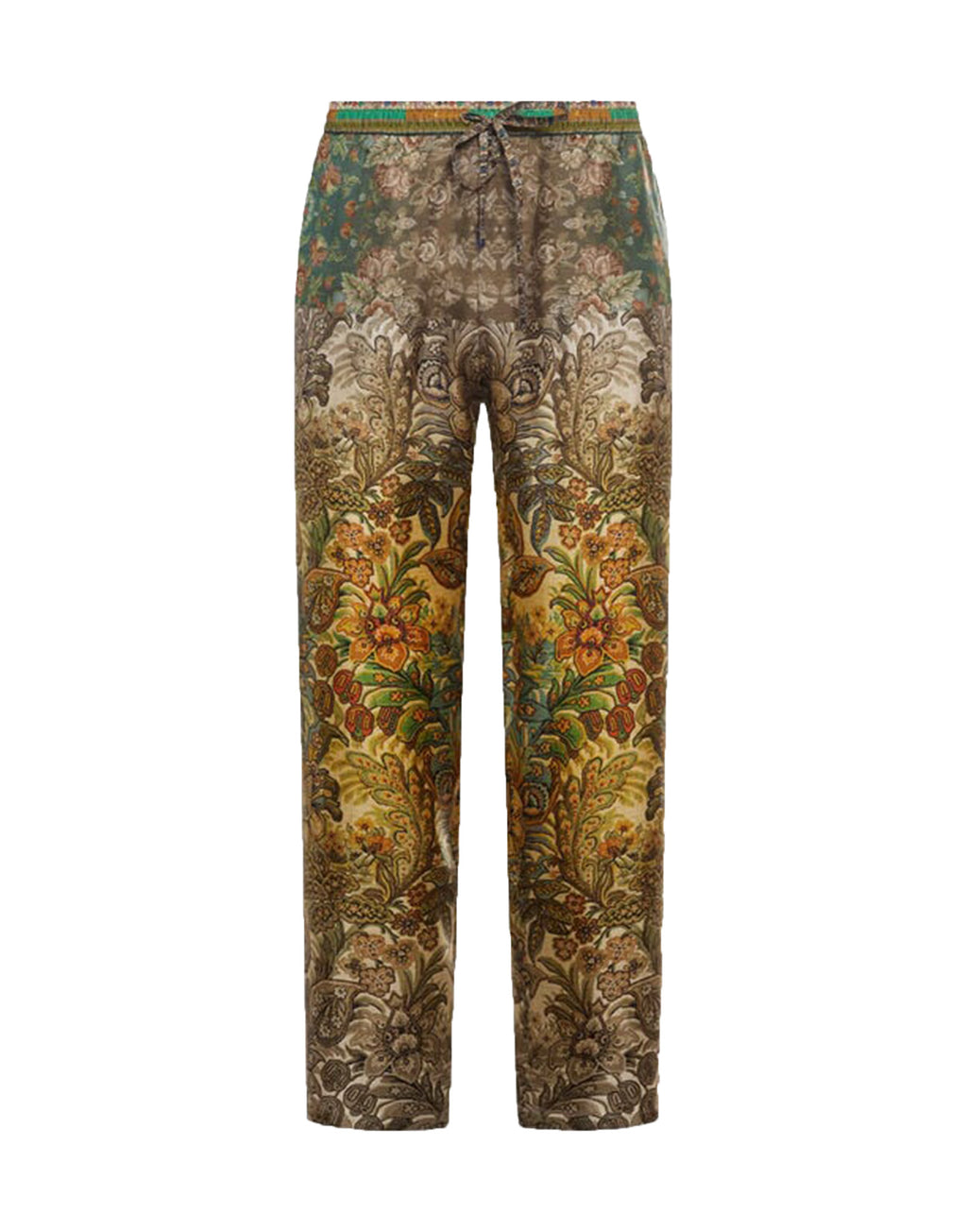 PIERRE-LOUIS MASCIA Pantaloni in Seta Stampa Giardino Botanico