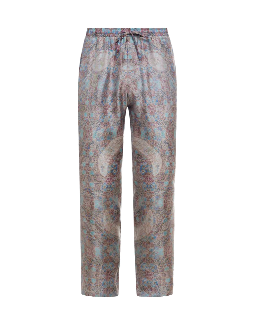 PIERRE-LOUIS MASCIA Pantaloni in Seta Stampa Arazzo