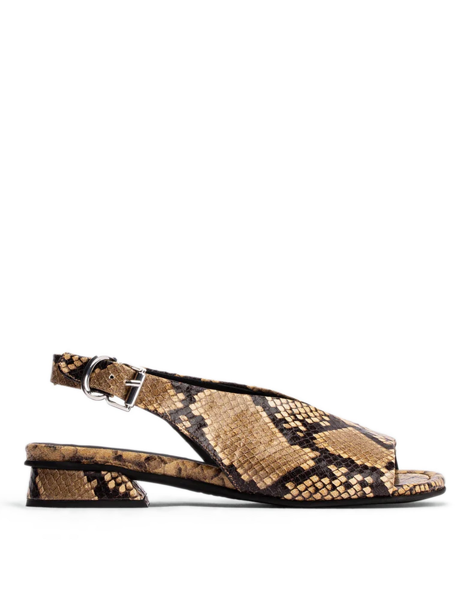 POEVE Sandali Christin in Pelle Stampa Pitone
