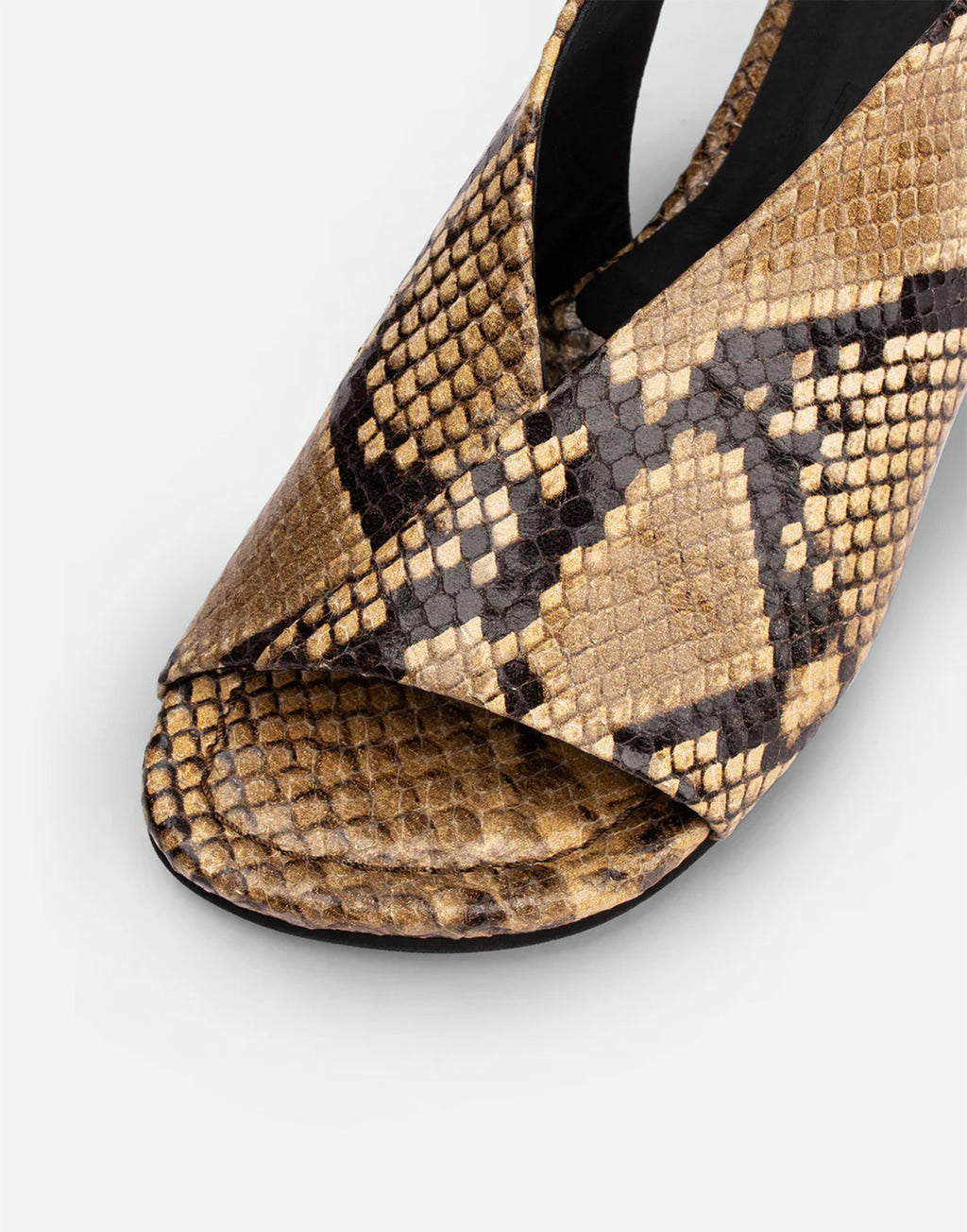 POEVE Sandali Christin in Pelle Stampa Pitone