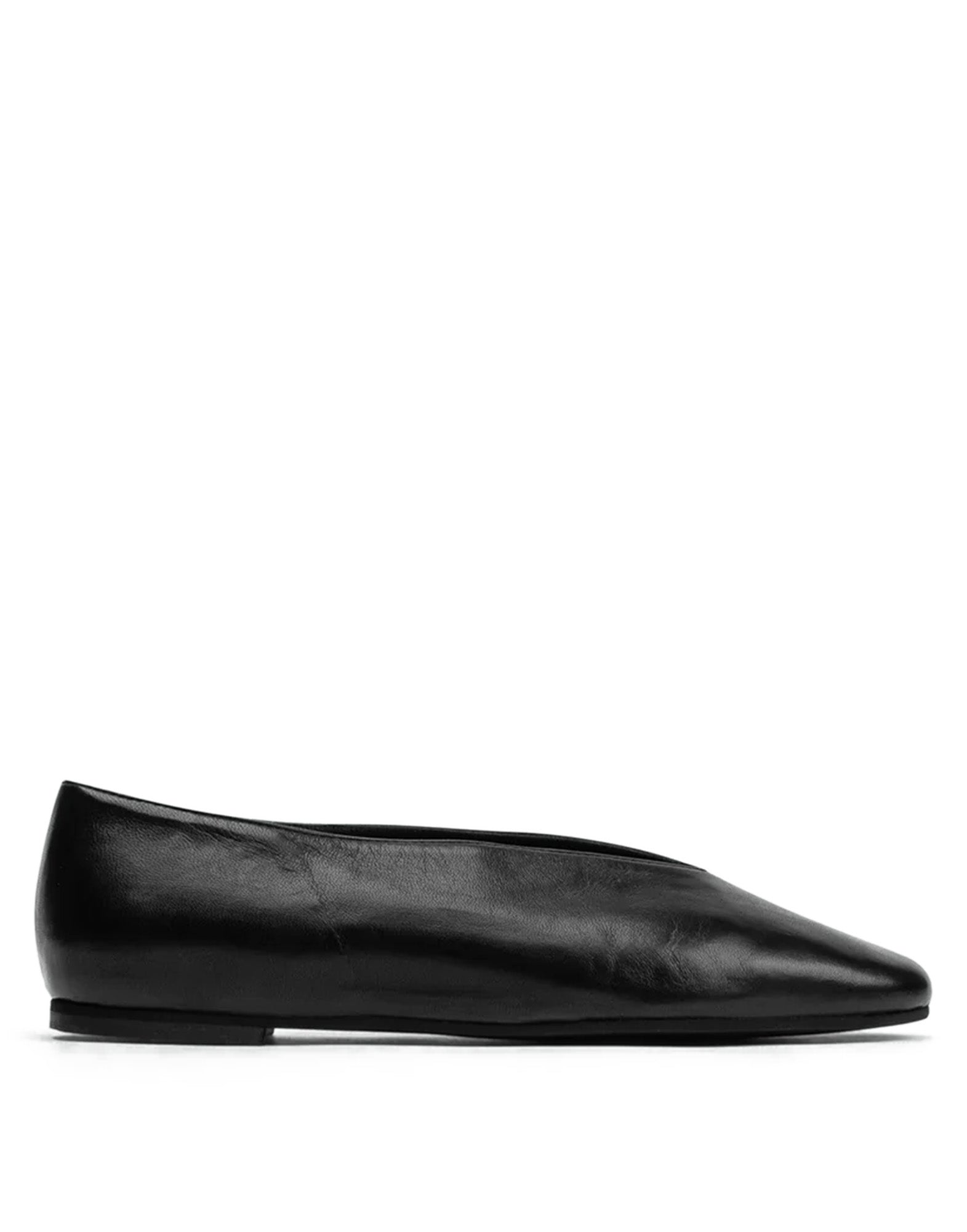 POEVE Reese Ballerine in Nappa con Punta Almond Nere