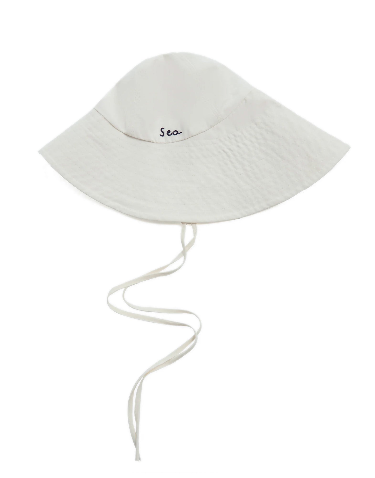 SEA NY Lois Cappello Oversize in Twill di Cotone Cream