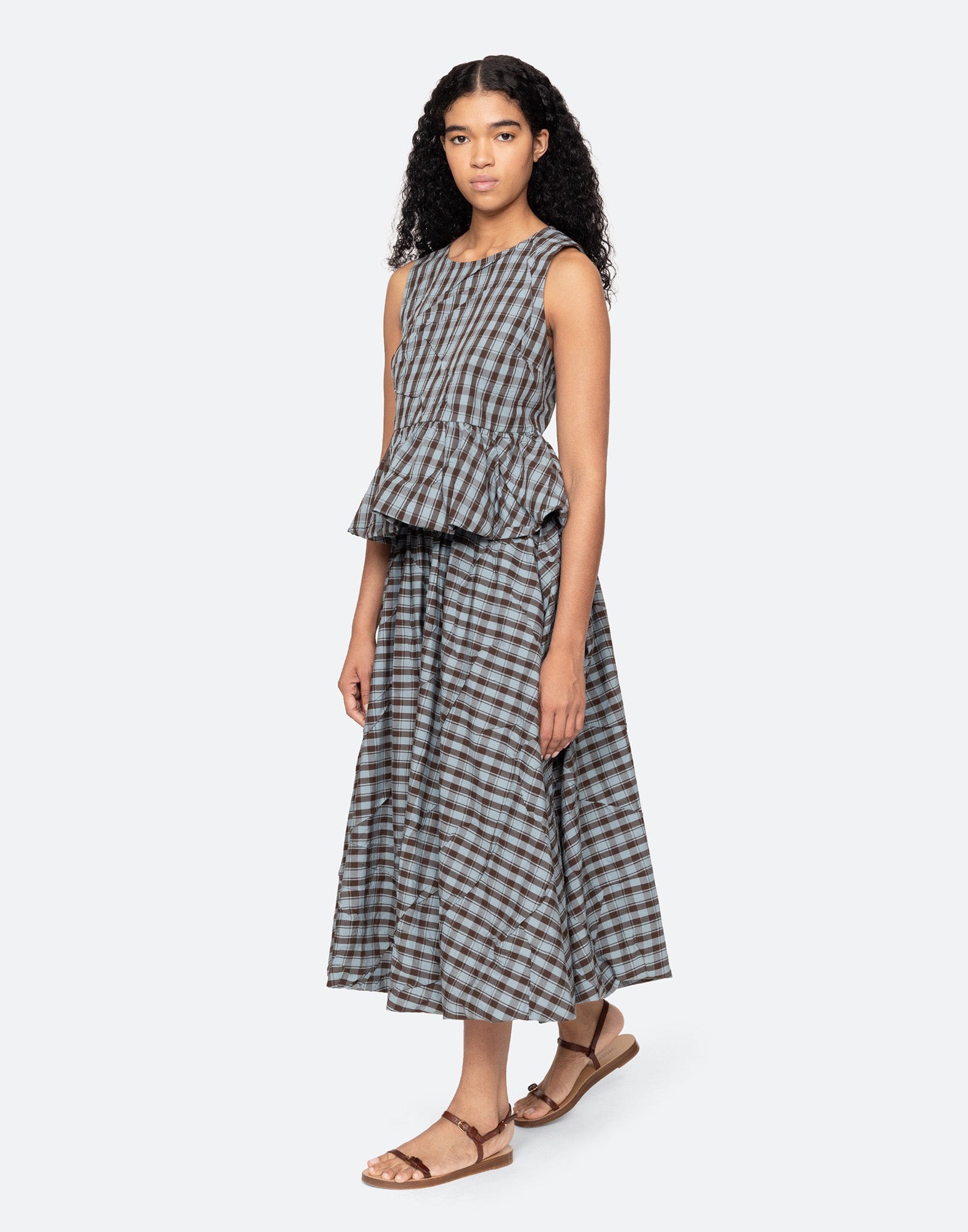 SEA NY Gonna Ophelia Midi a Quadri