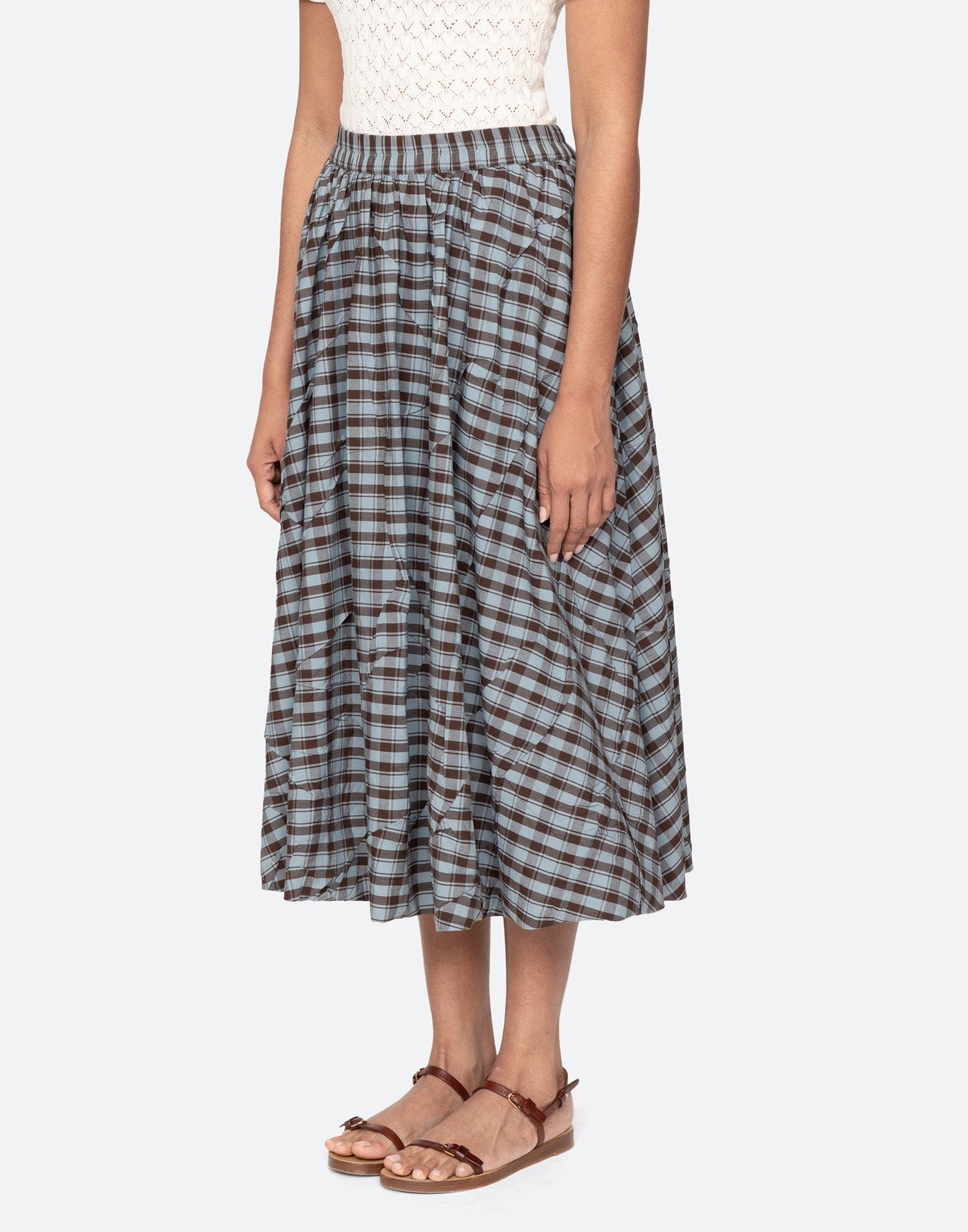 SEA NY Gonna Ophelia Midi a Quadri