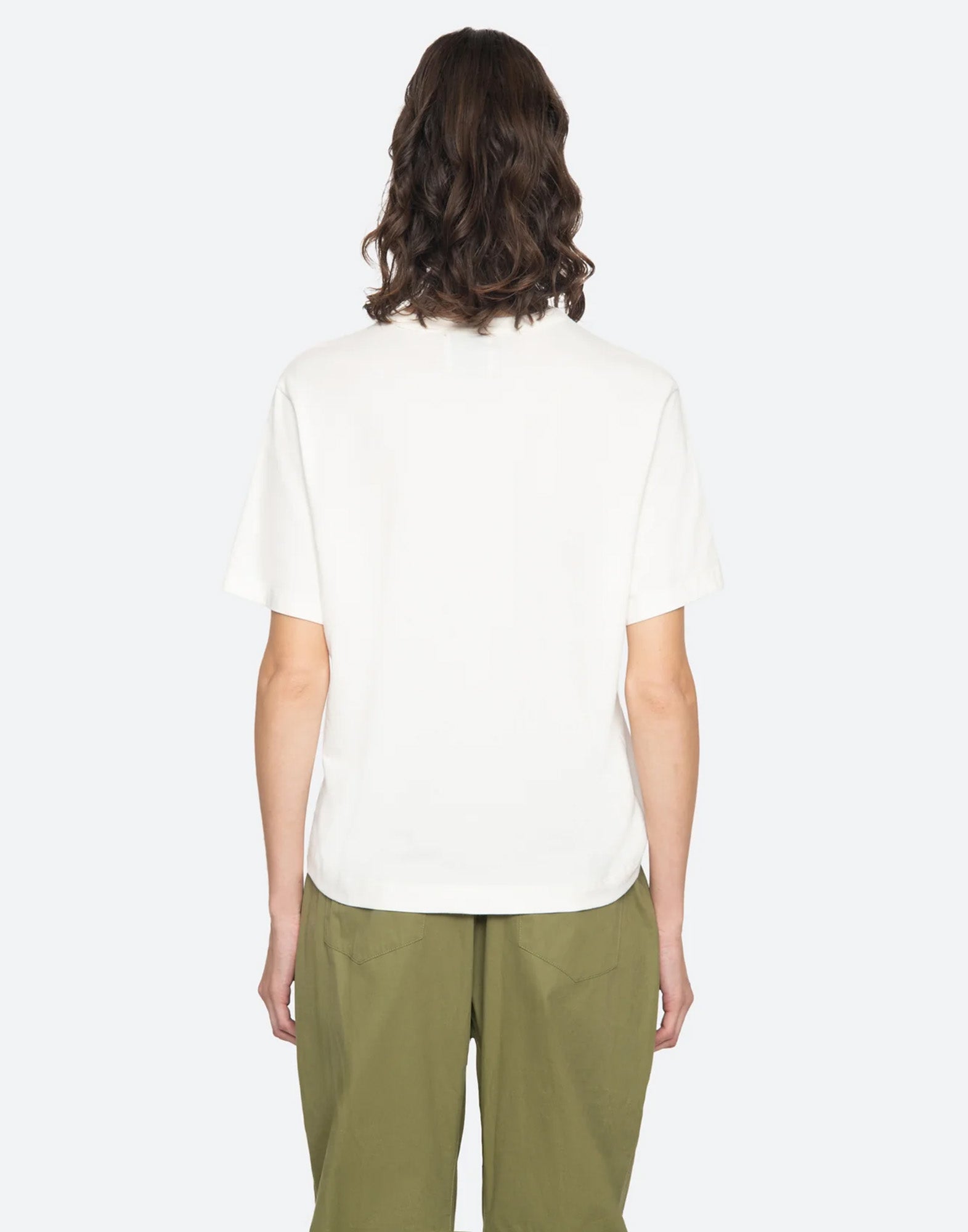 SEA NY T-Shirt con Logo Harmony Cream