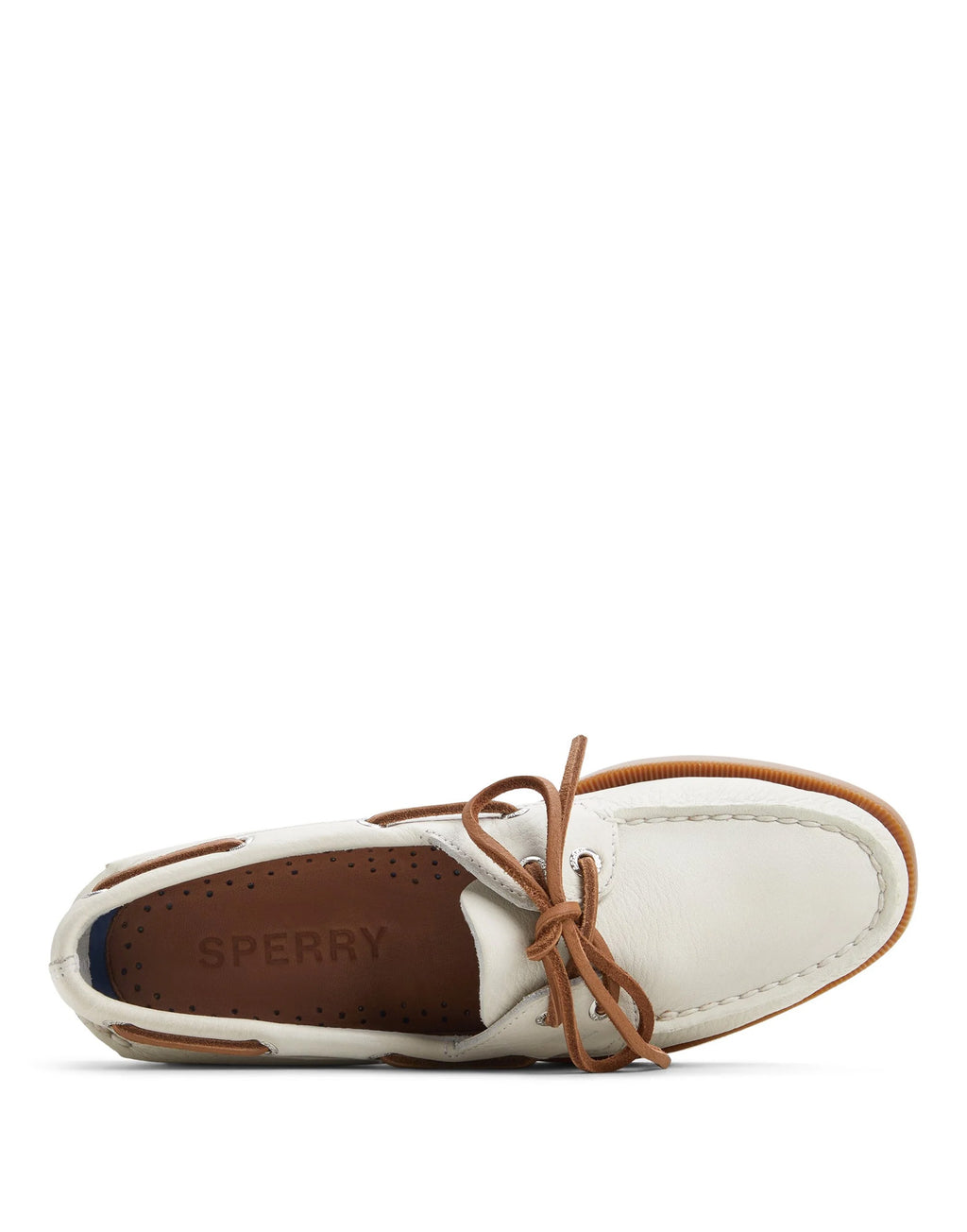 SPERRY TOP-SIDER Scarpe Barca in Pelle Authentic Original™ 2-Eye White