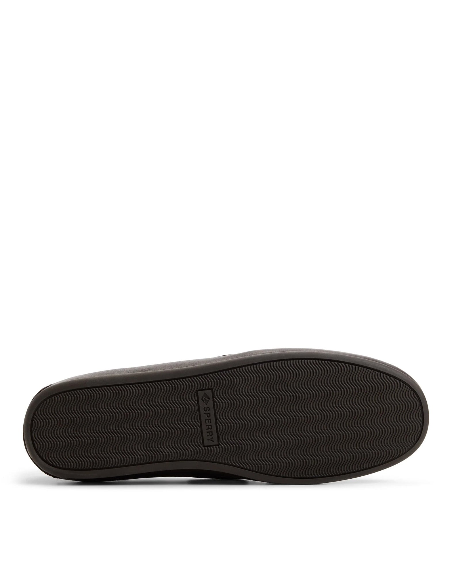 SPERRY TOP-SIDER Slim Boat Shoe in Pelle con Suola Antiscivolo Dark Brown