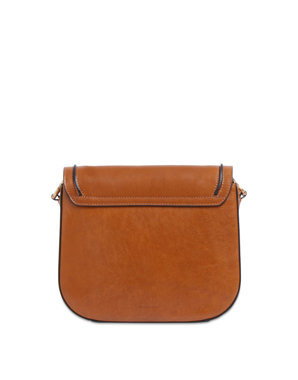 THE BRIDGE Luce Borsa in Pelle con Tracolla e Manico Gioiello Cognac
